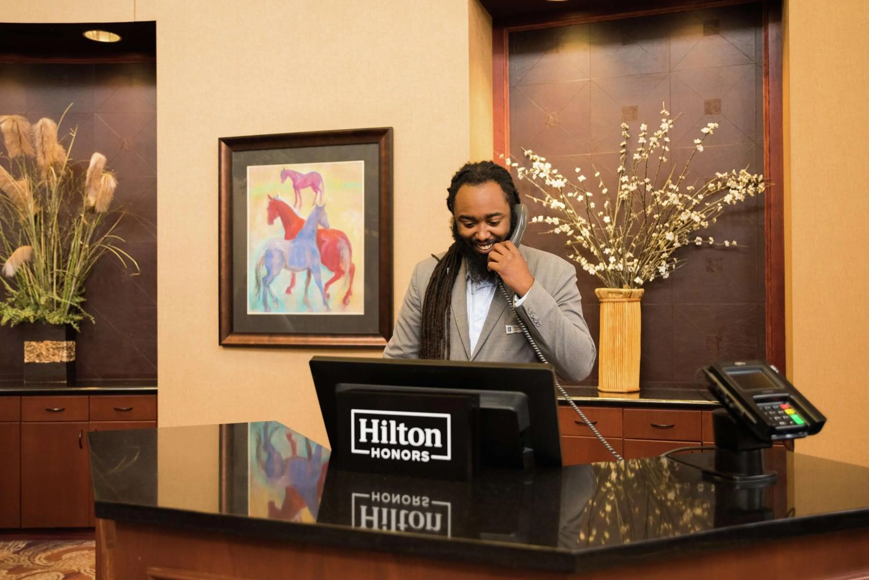 Lobby or reception in Embassy Suites by Hilton Minneapolis North