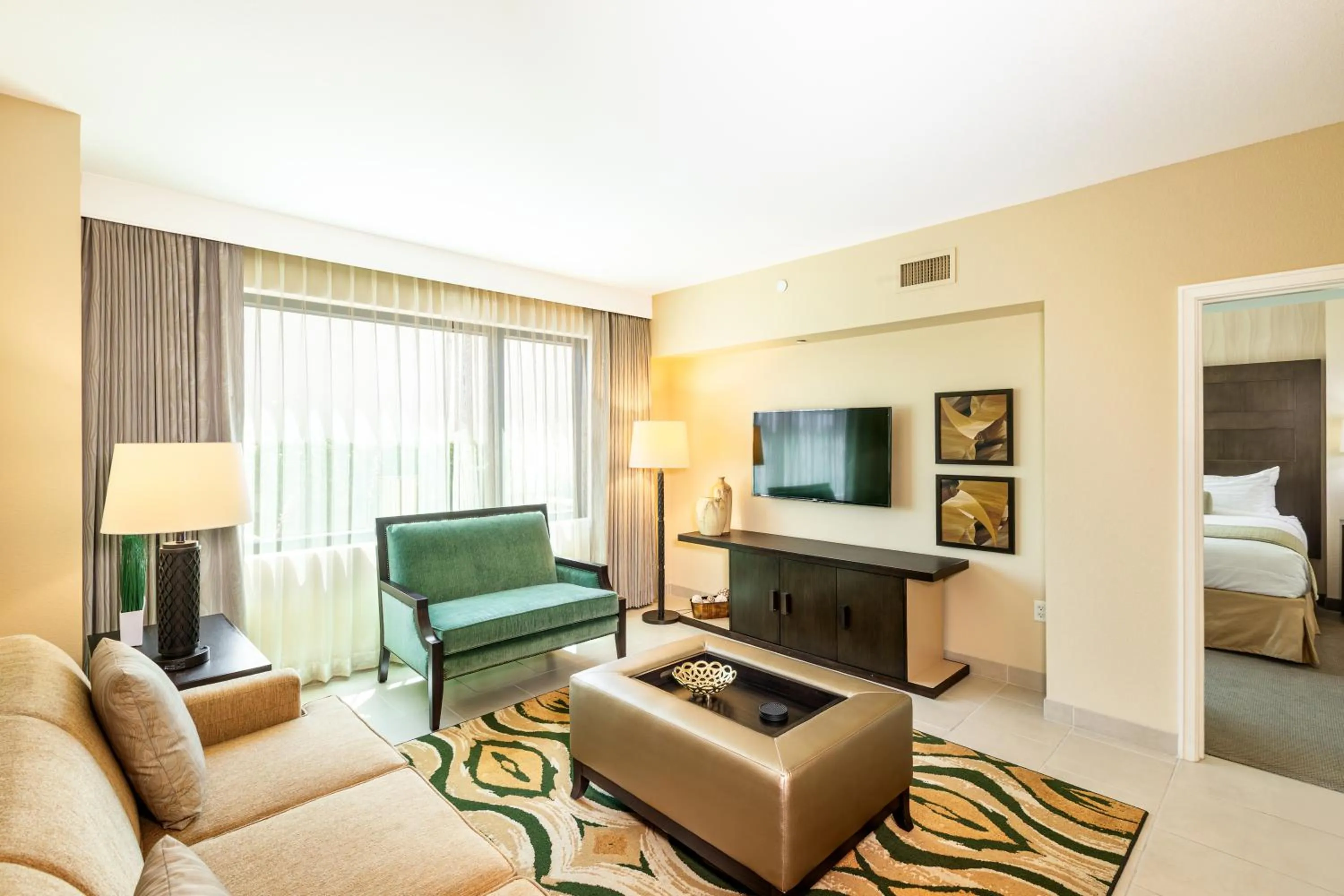 Living room, Bed in The Berkley, Las Vegas