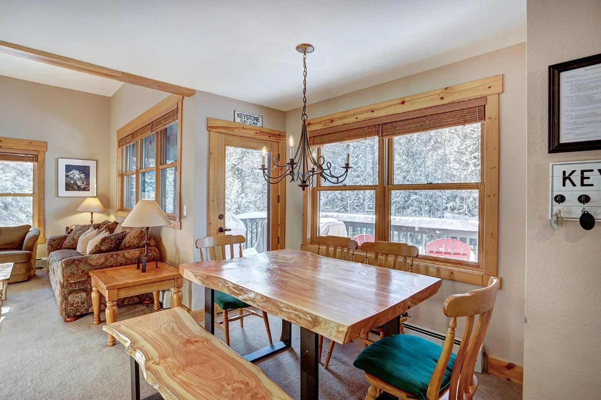 Living room in East Keystone by Keystone Resort