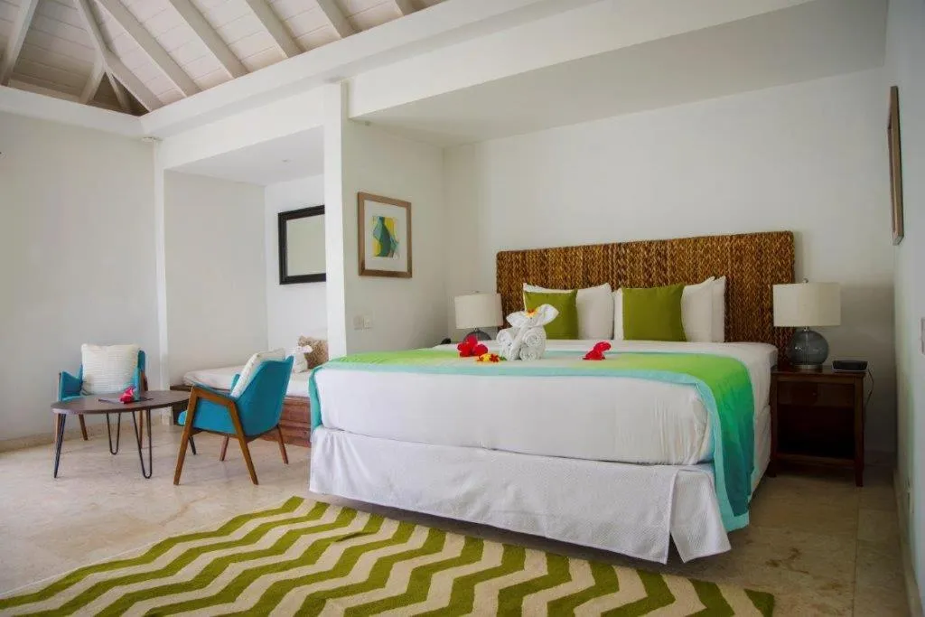 Bed in Bequia Plantation Hotel