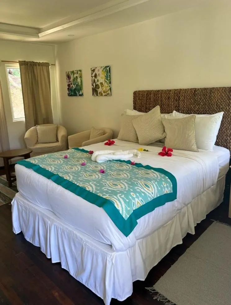 Bed in Bequia Plantation Hotel