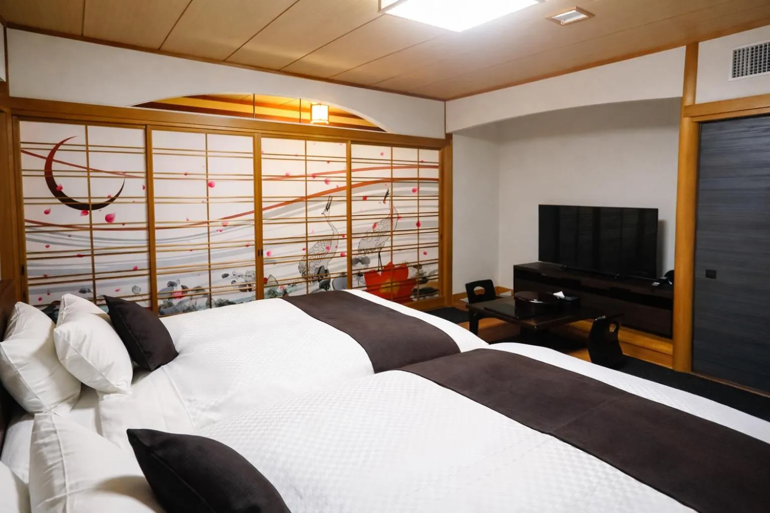 Photo of the whole room, Bed in LiVEMAX RESORT Okudogo