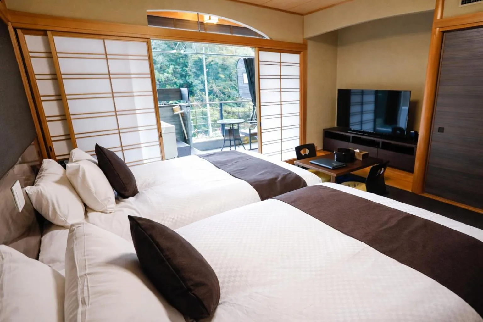 Photo of the whole room, Bed in LiVEMAX RESORT Okudogo