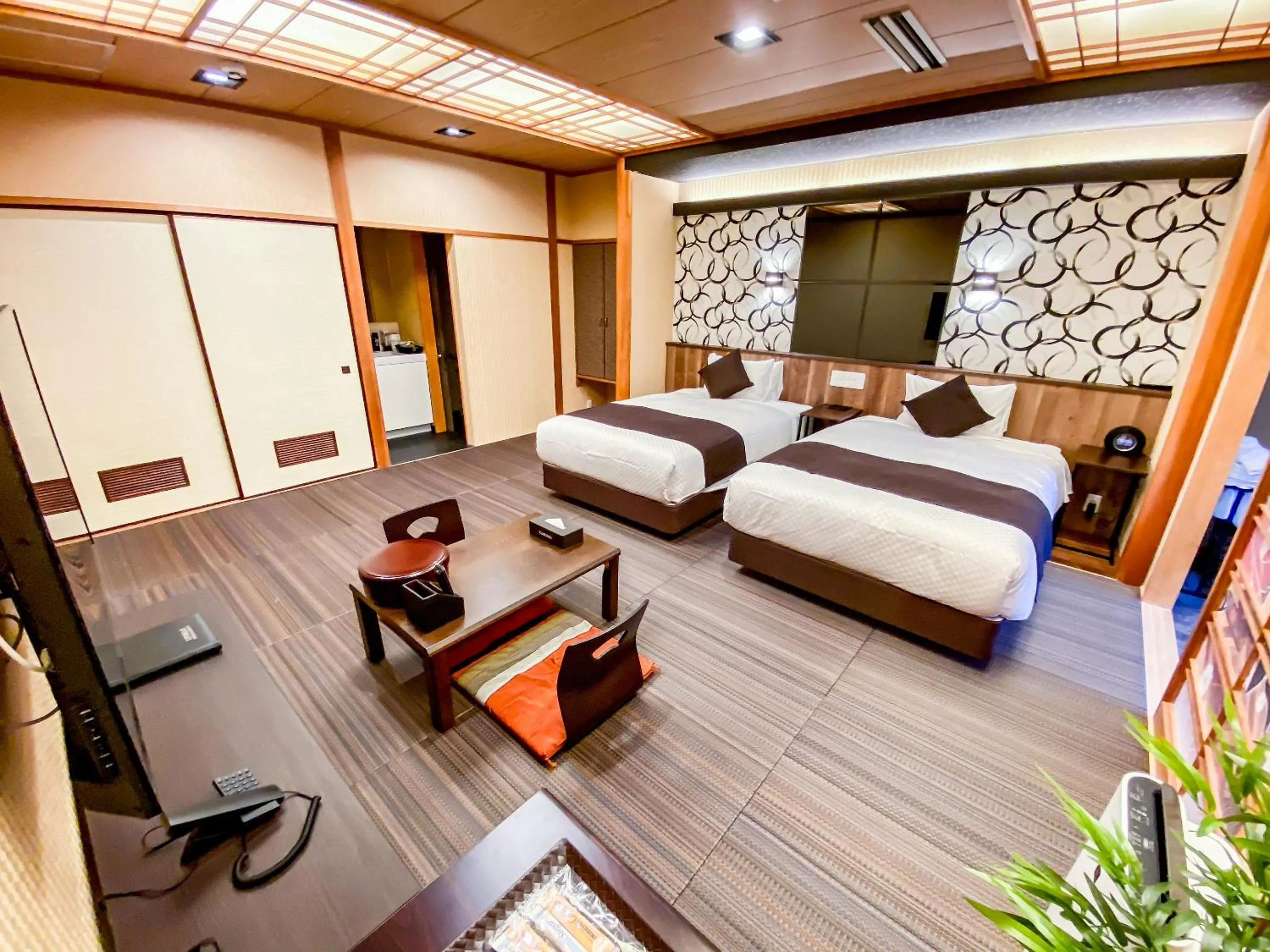 Bed in LiVEMAX RESORT Okudogo