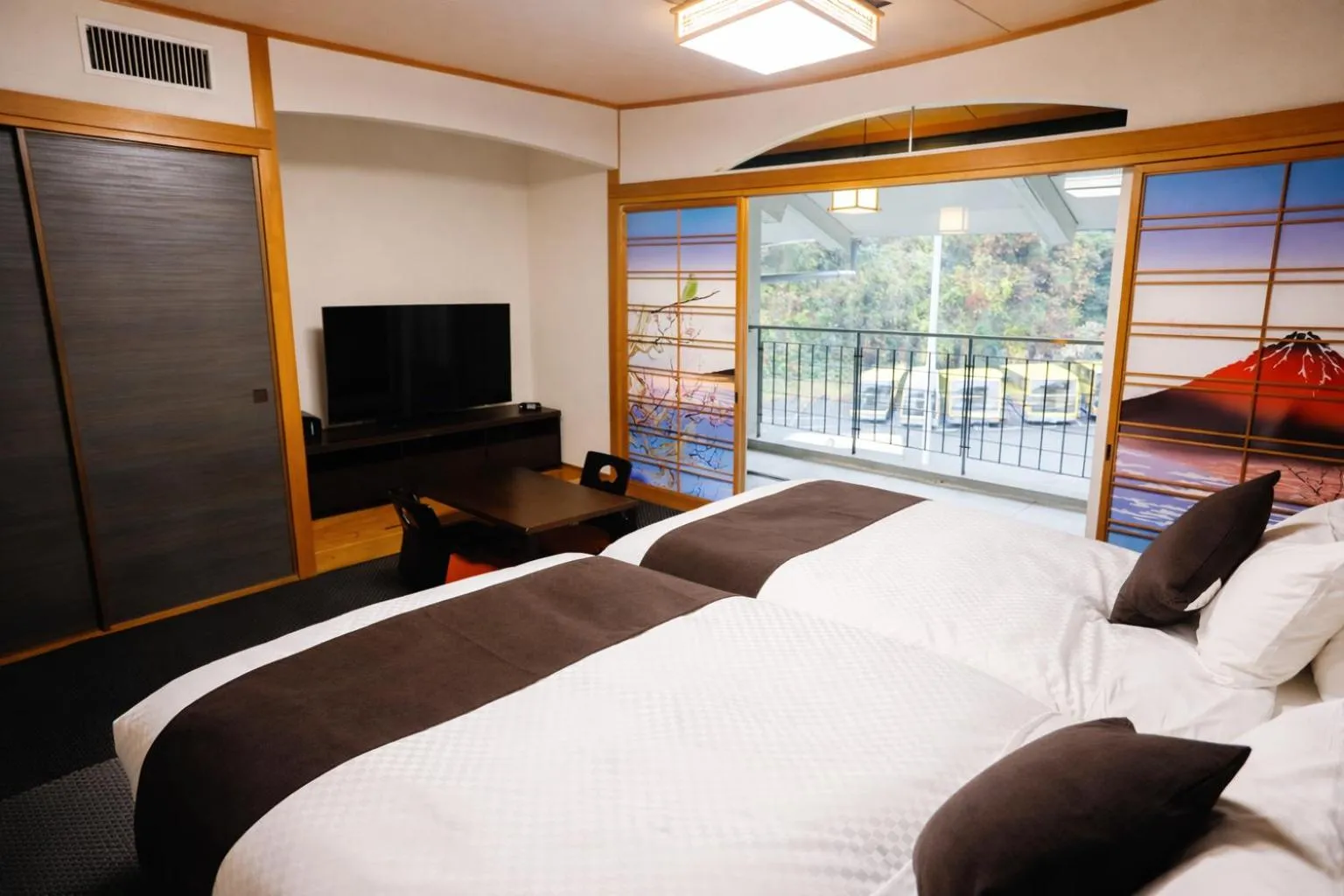 Photo of the whole room, Bed in LiVEMAX RESORT Okudogo