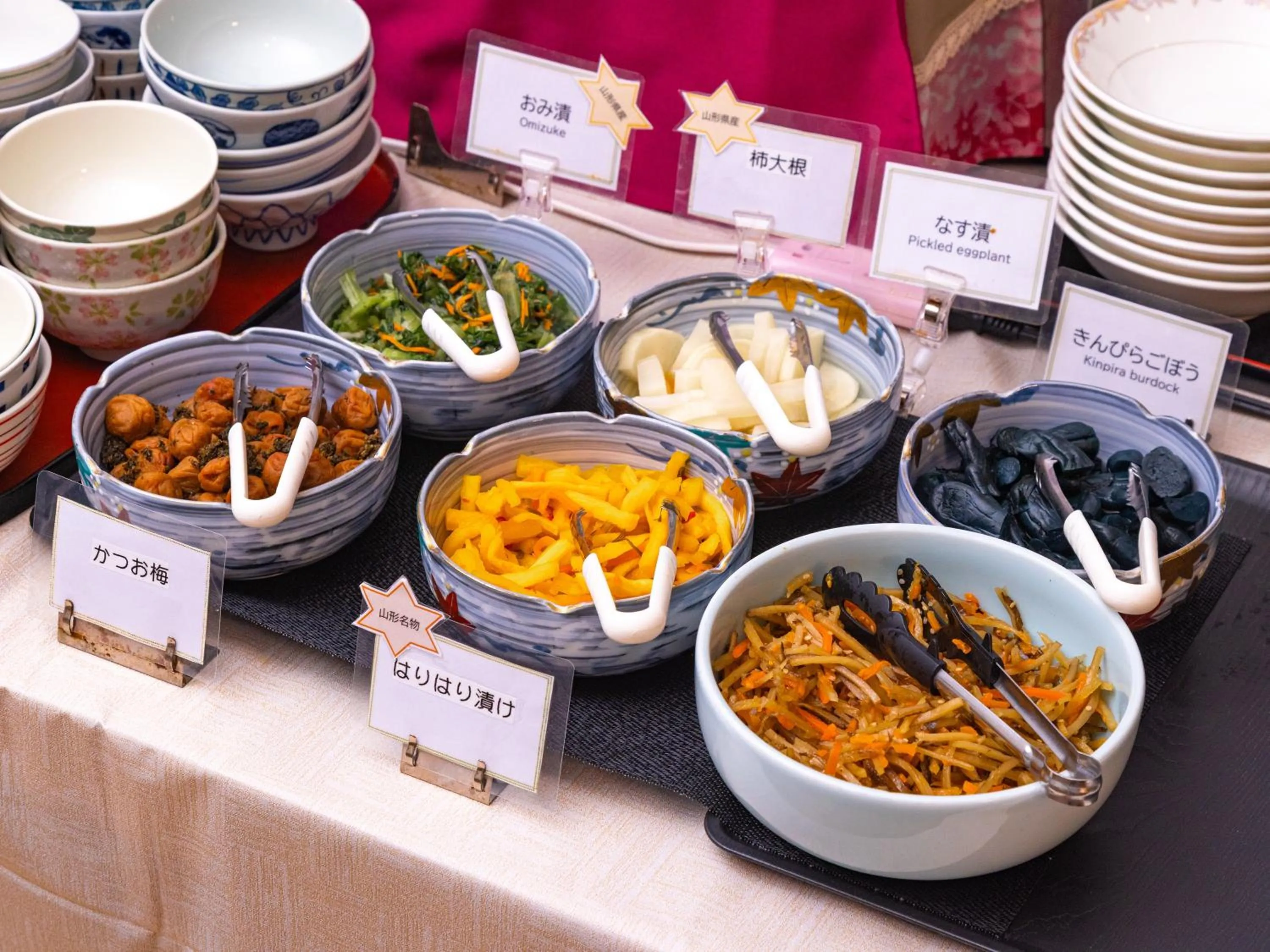 Buffet breakfast in APA Hotel Yamagata Tsuruoka Ekimae