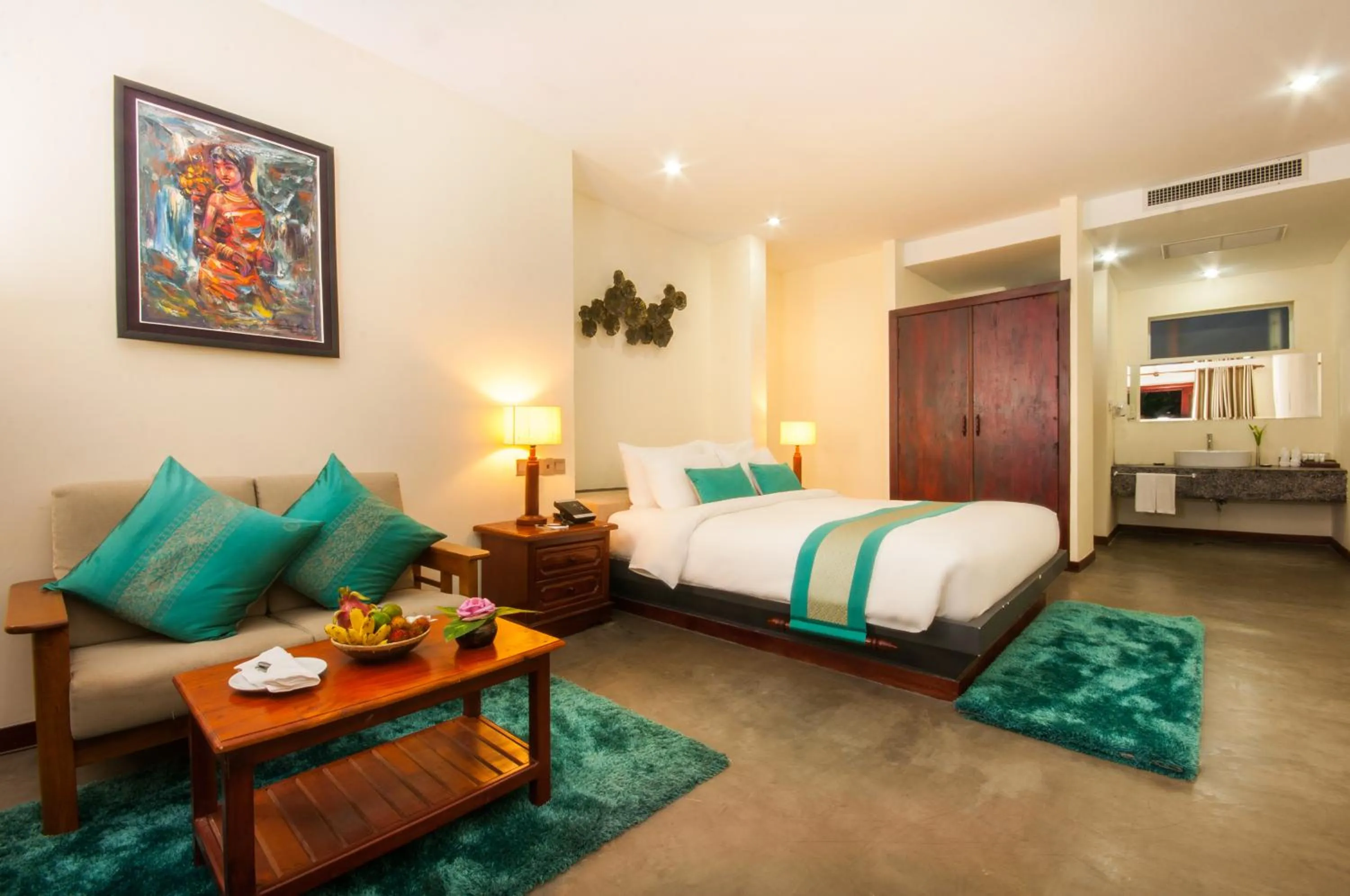 Living room, Bed in The Privilege Boutique