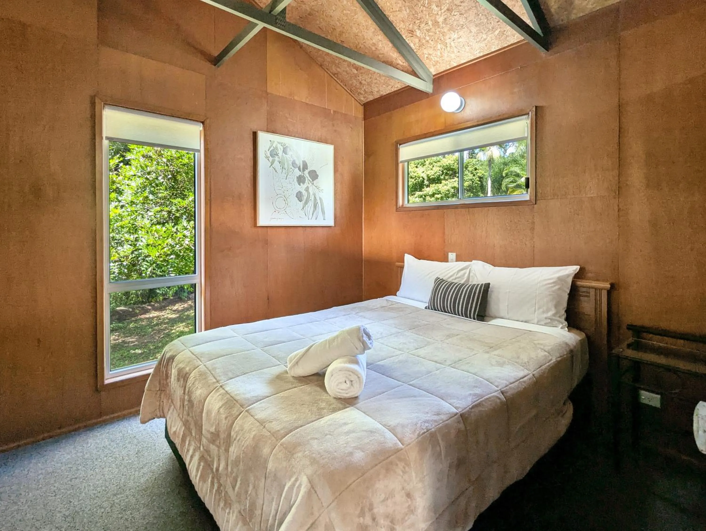 Bed in Gumnut Glen Cabins