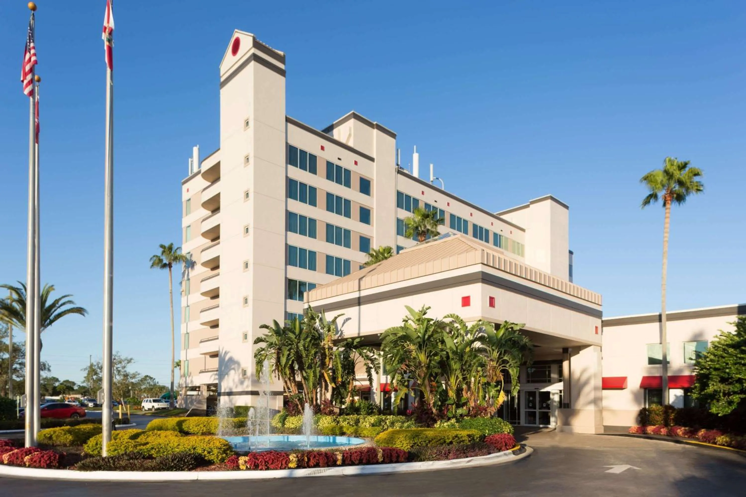 Property building in Ramada by Wyndham Kissimmee Gateway - Free Theme Park Shuttle