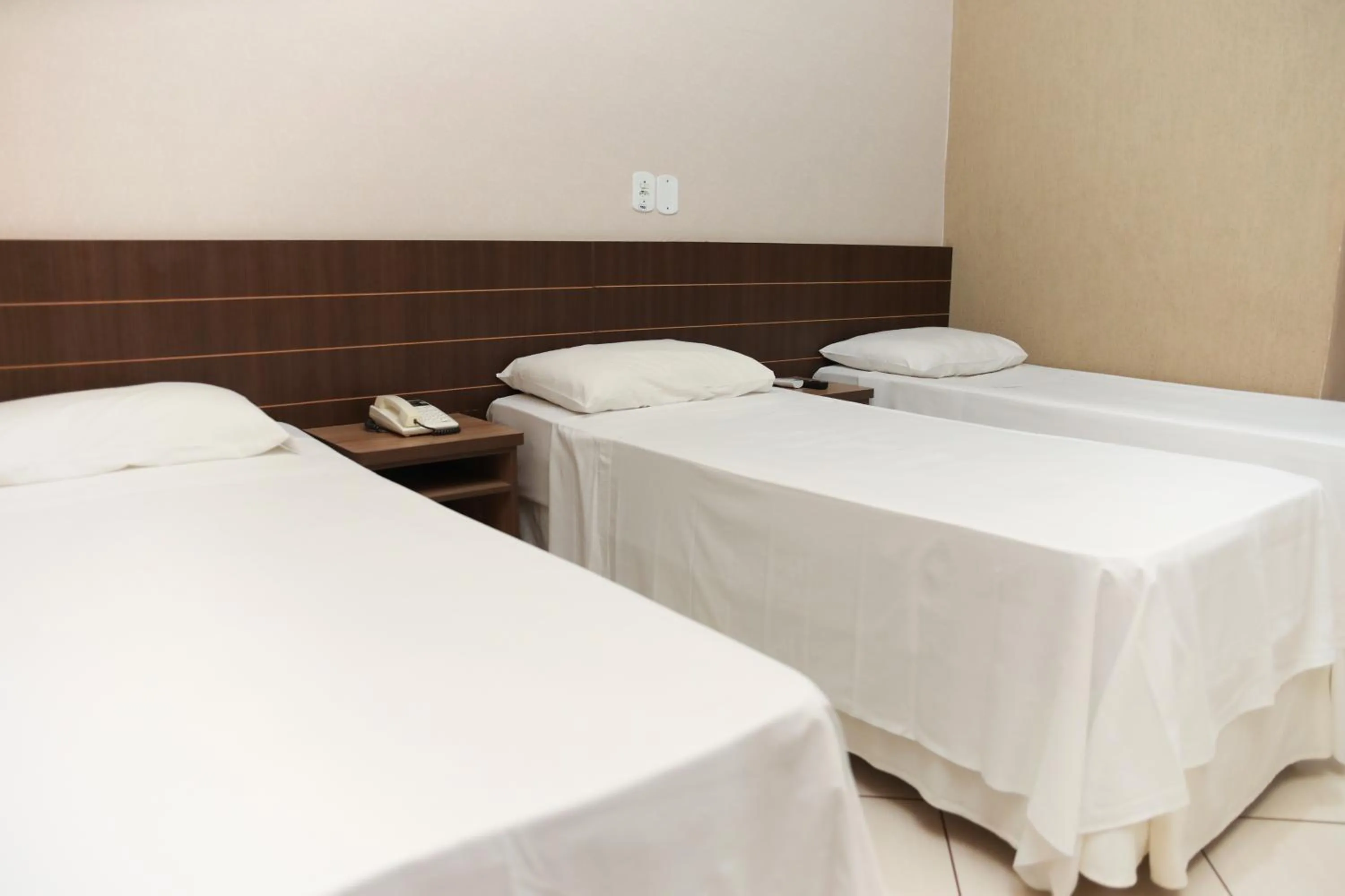 Bed in Hotel Villa Canoas
