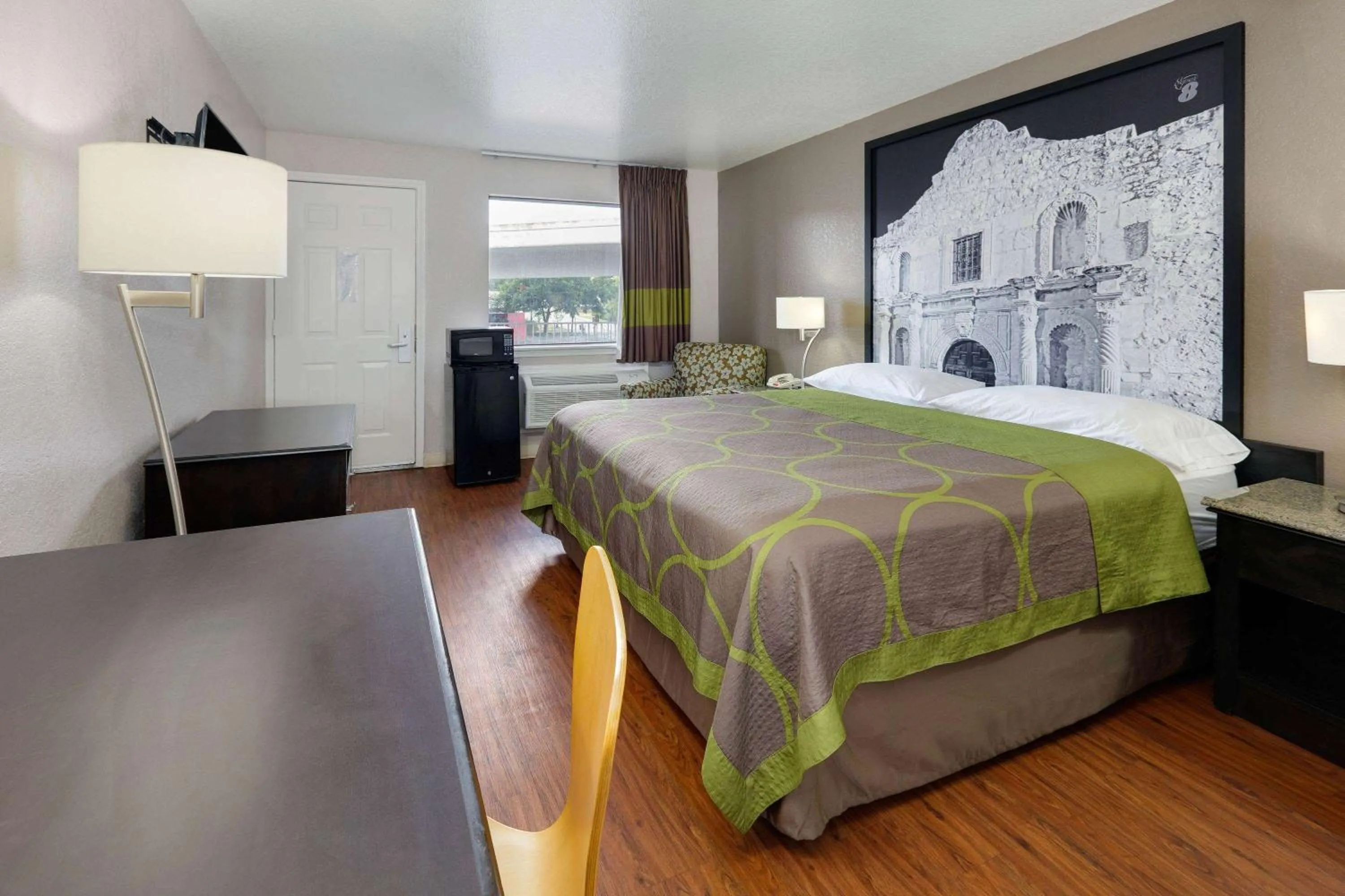 Photo of the whole room in Super 8 by Wyndham San Antonio Pearl District Downtown