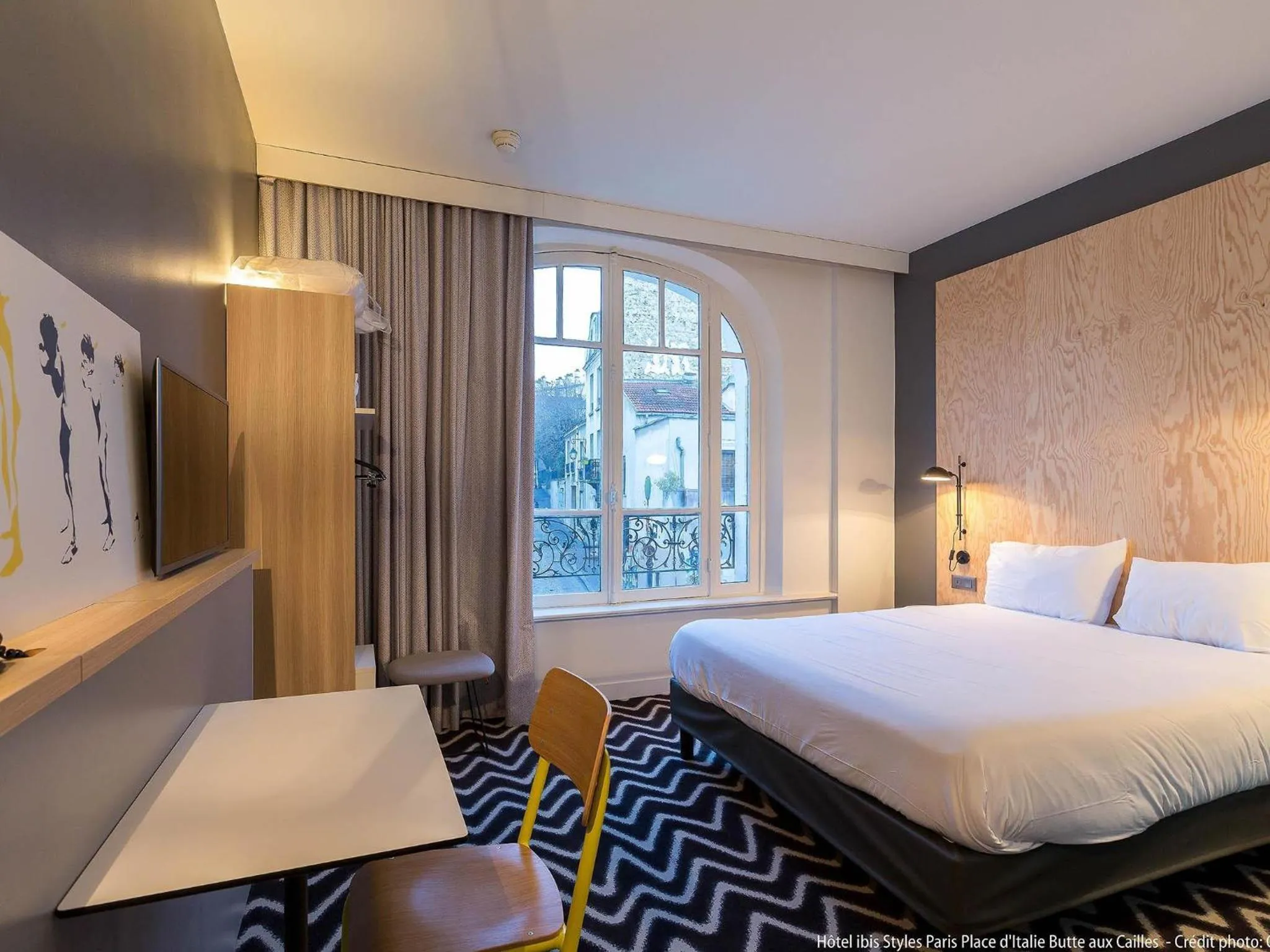 Bedroom, Bed in Ibis Styles Paris Place d'Italie - Butte Aux Cailles