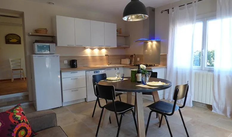 Kitchen or kitchenette in B&B La Badelle