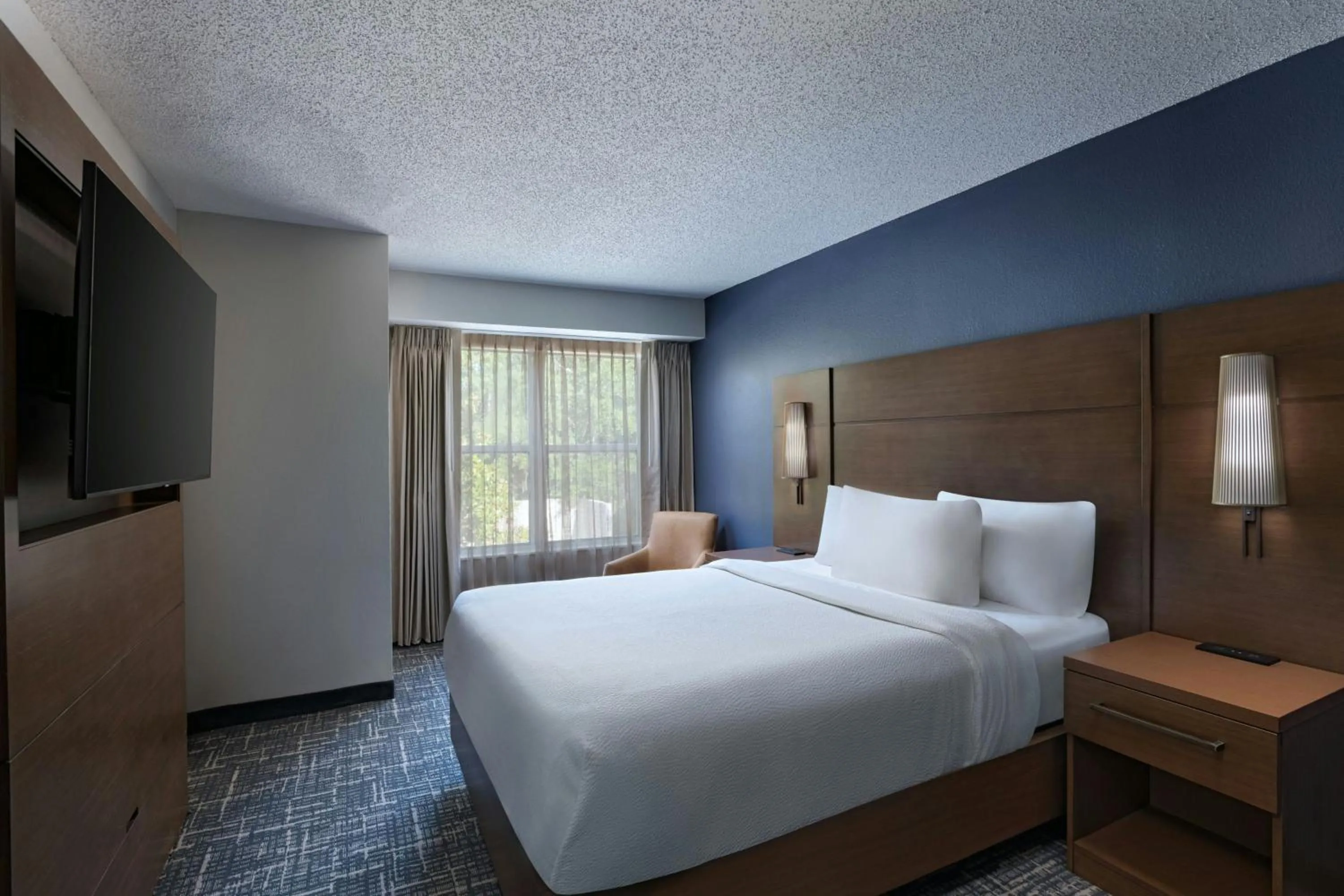 Bedroom, Bed in Residence Inn by Marriott Houston The Woodlands/Lake Front Circle