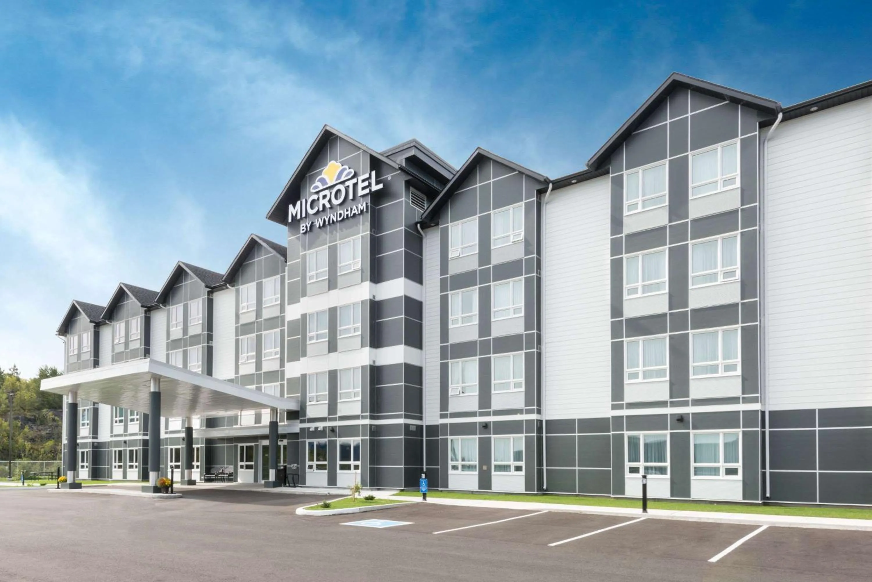 Property building in Microtel Inn & Suites by Wyndham Sudbury