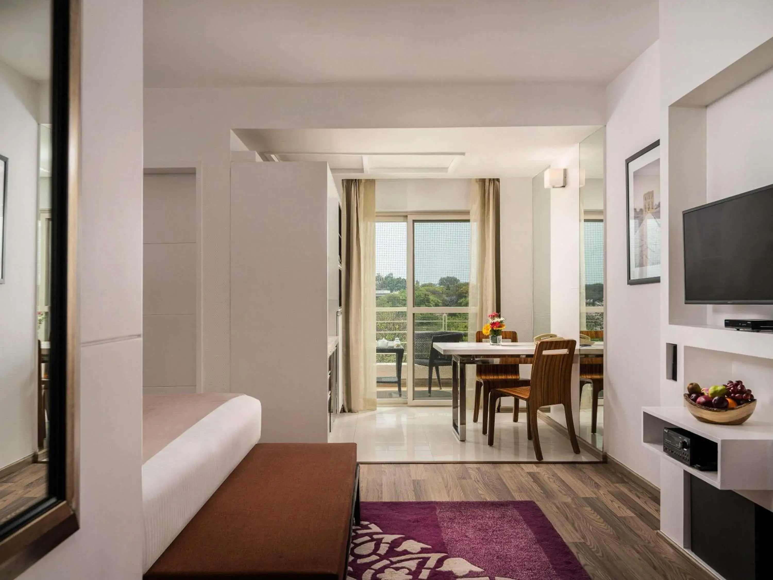 One-Bedroom Suite with Balcony with 20% discount on food and soft beverages and spa - single occupancy in Grand Mercure Bangalore - An Accor Brand One-Bedroom Suite with Balcony with 20% discount on food and soft beverages and spa - single occupancy in Grand Mercure Bangalore - An Accor Brand