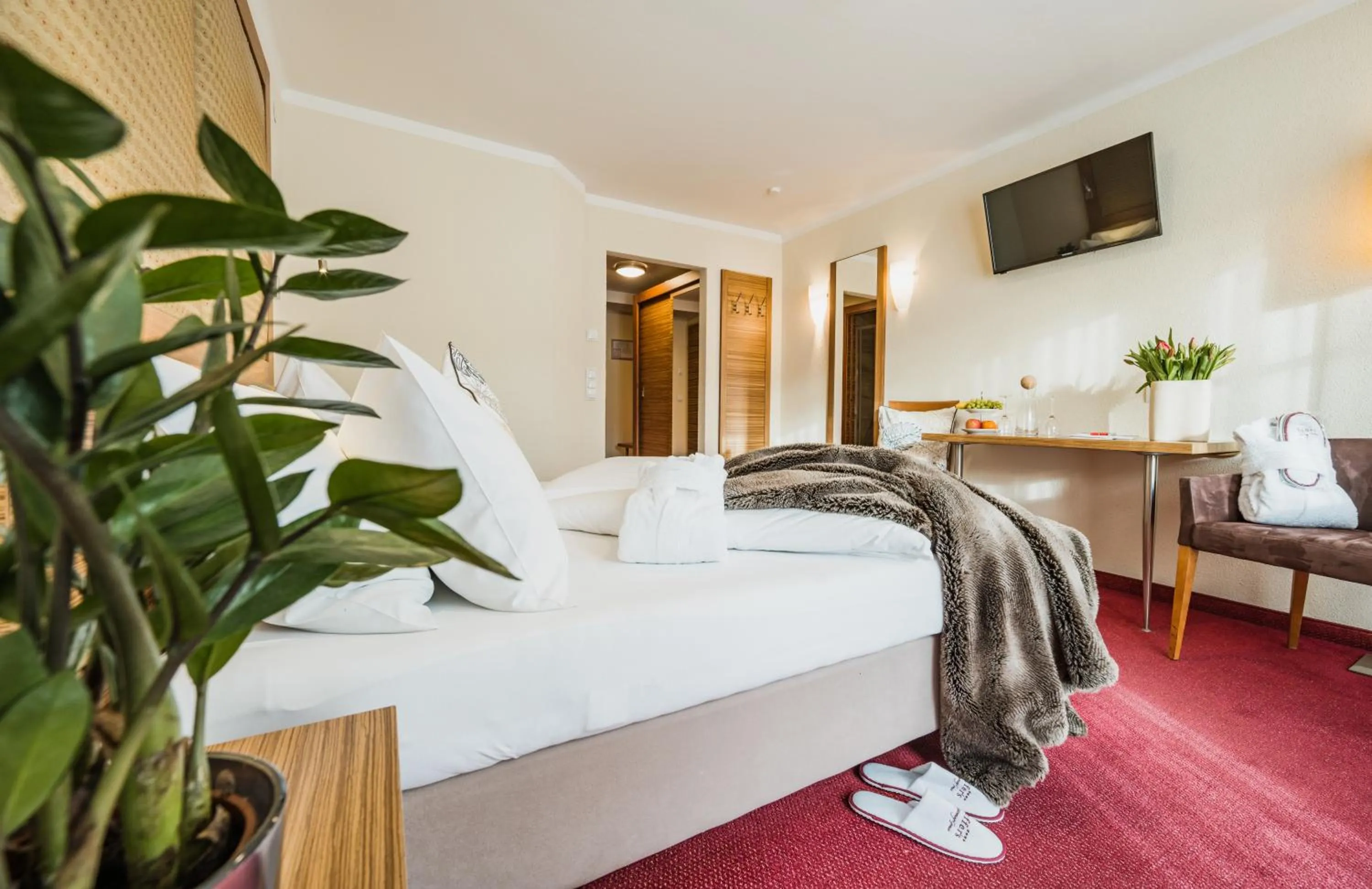 Bed in Scheffer's Hotel