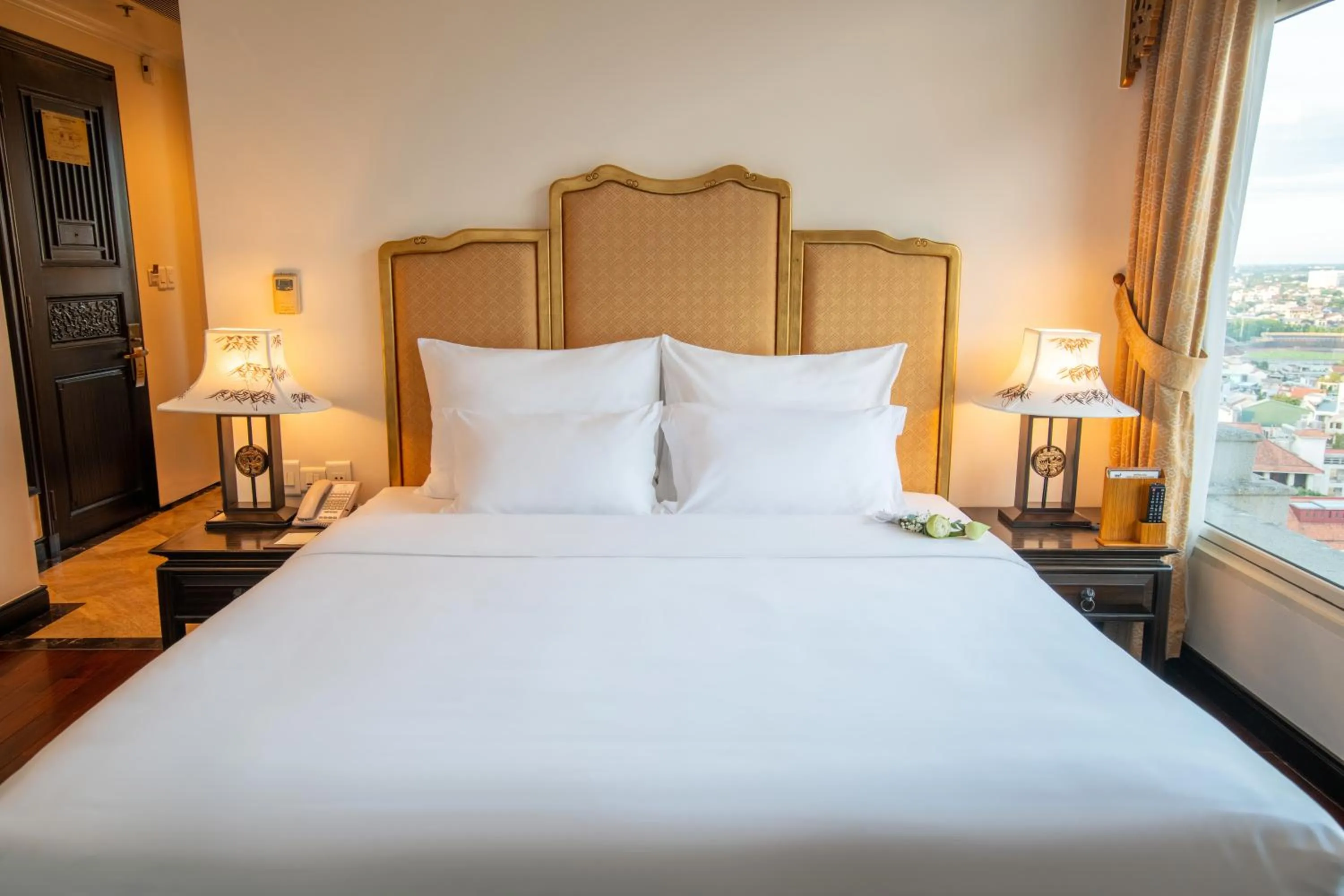 Bed in TTC Imperial Hotel