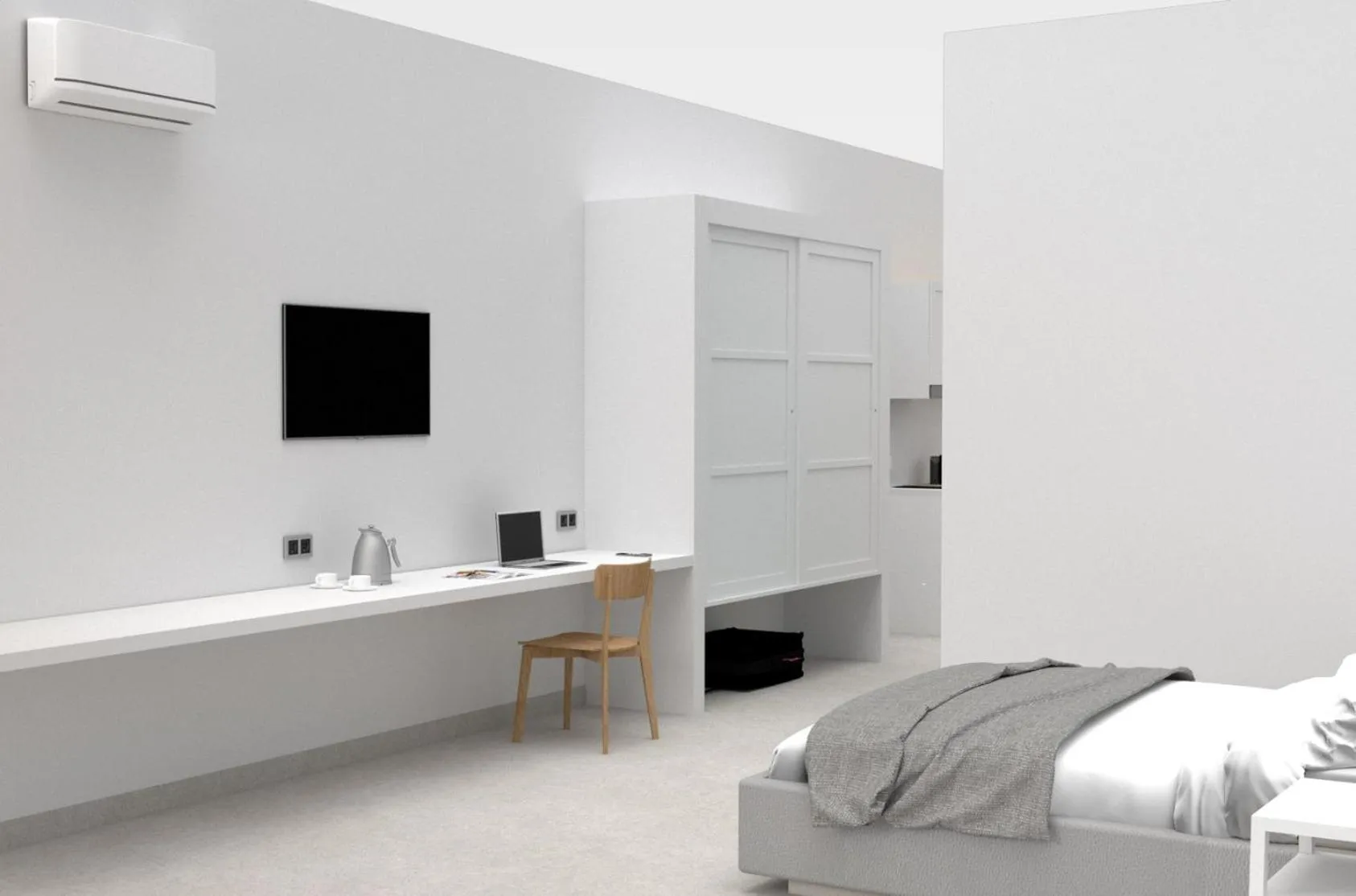 Bed in Argiri Resort Hotel & Apartments