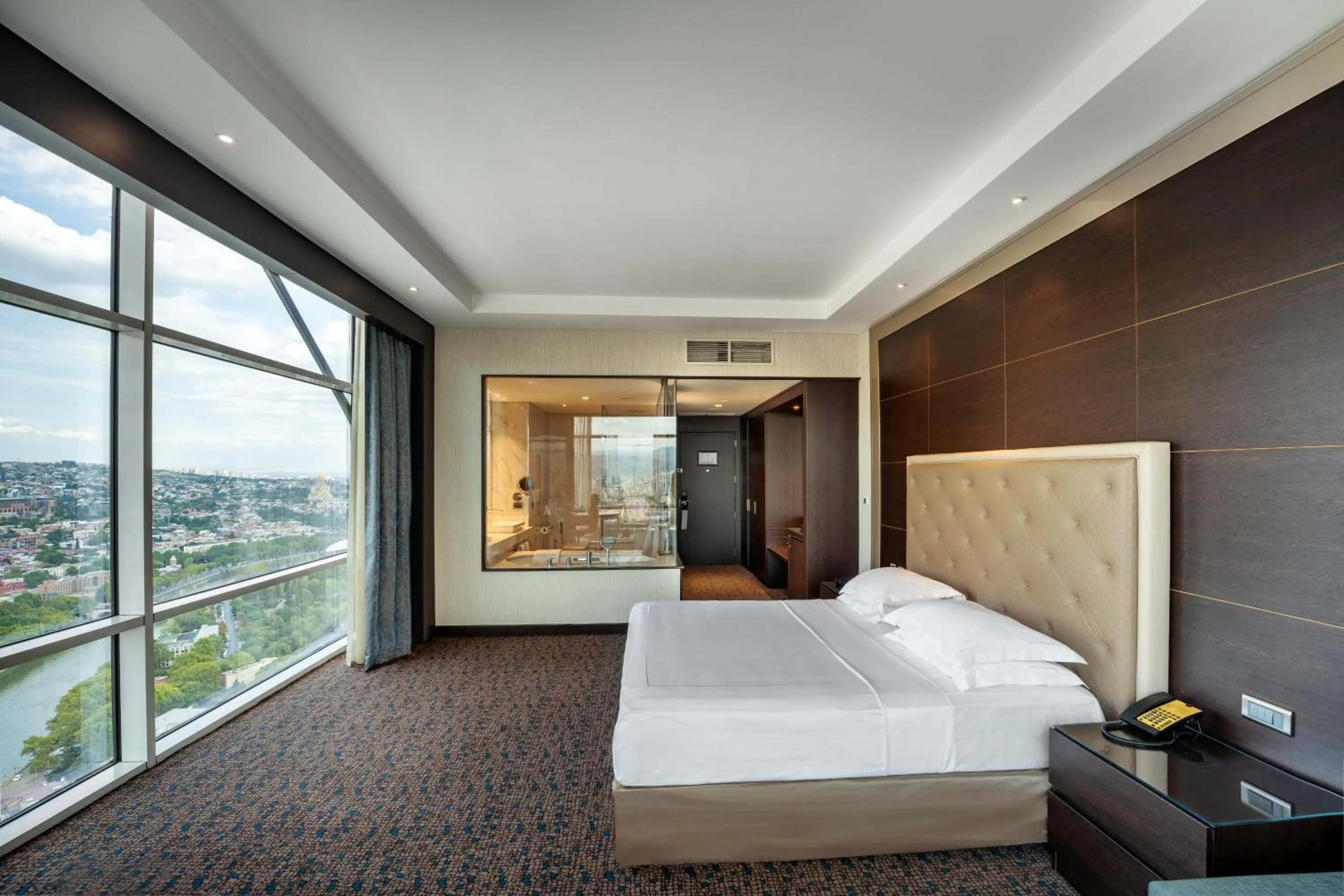 Bathroom, Bed in The Biltmore Tbilisi Hotel