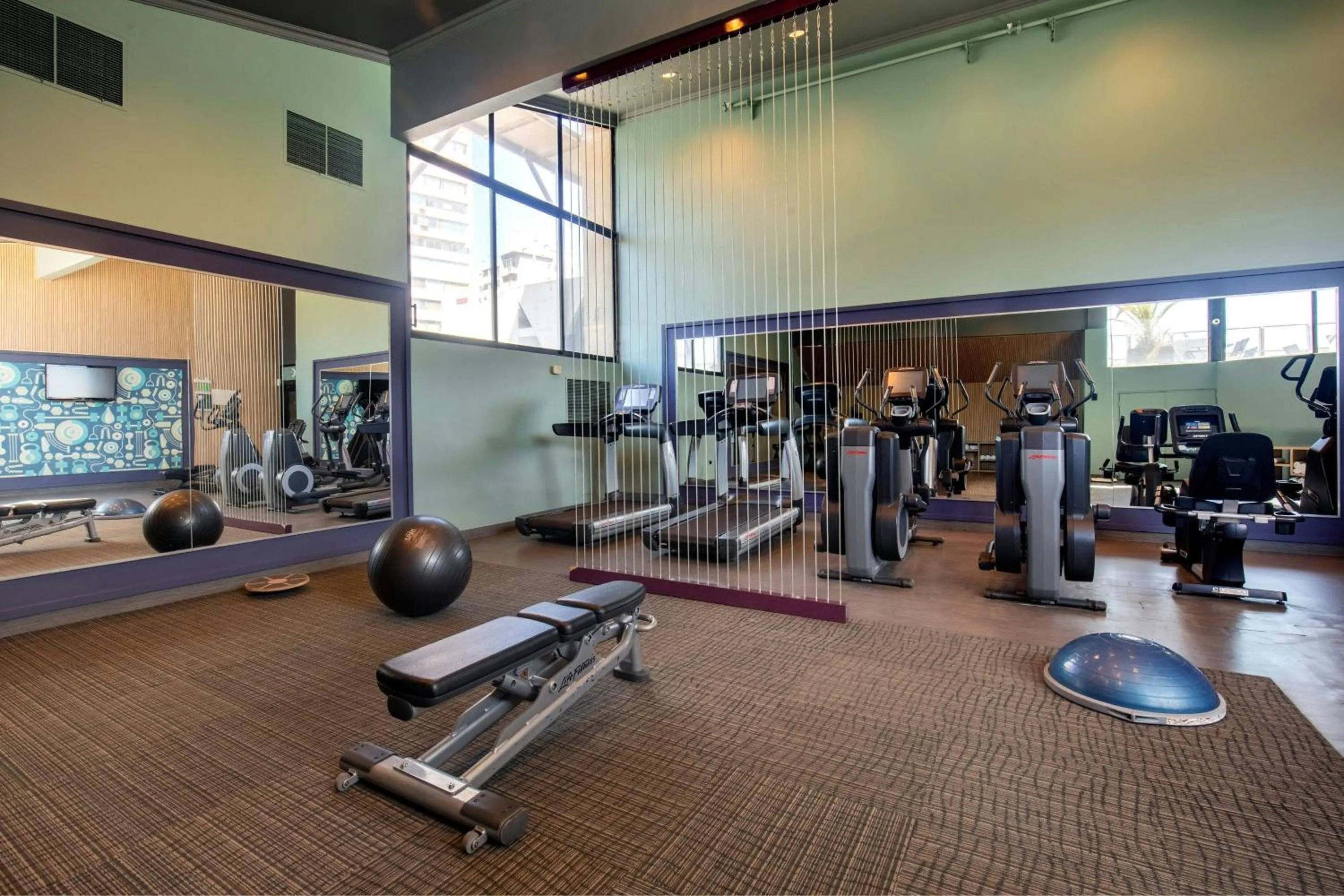 Fitness centre/facilities in Hotel Plaza Santiago