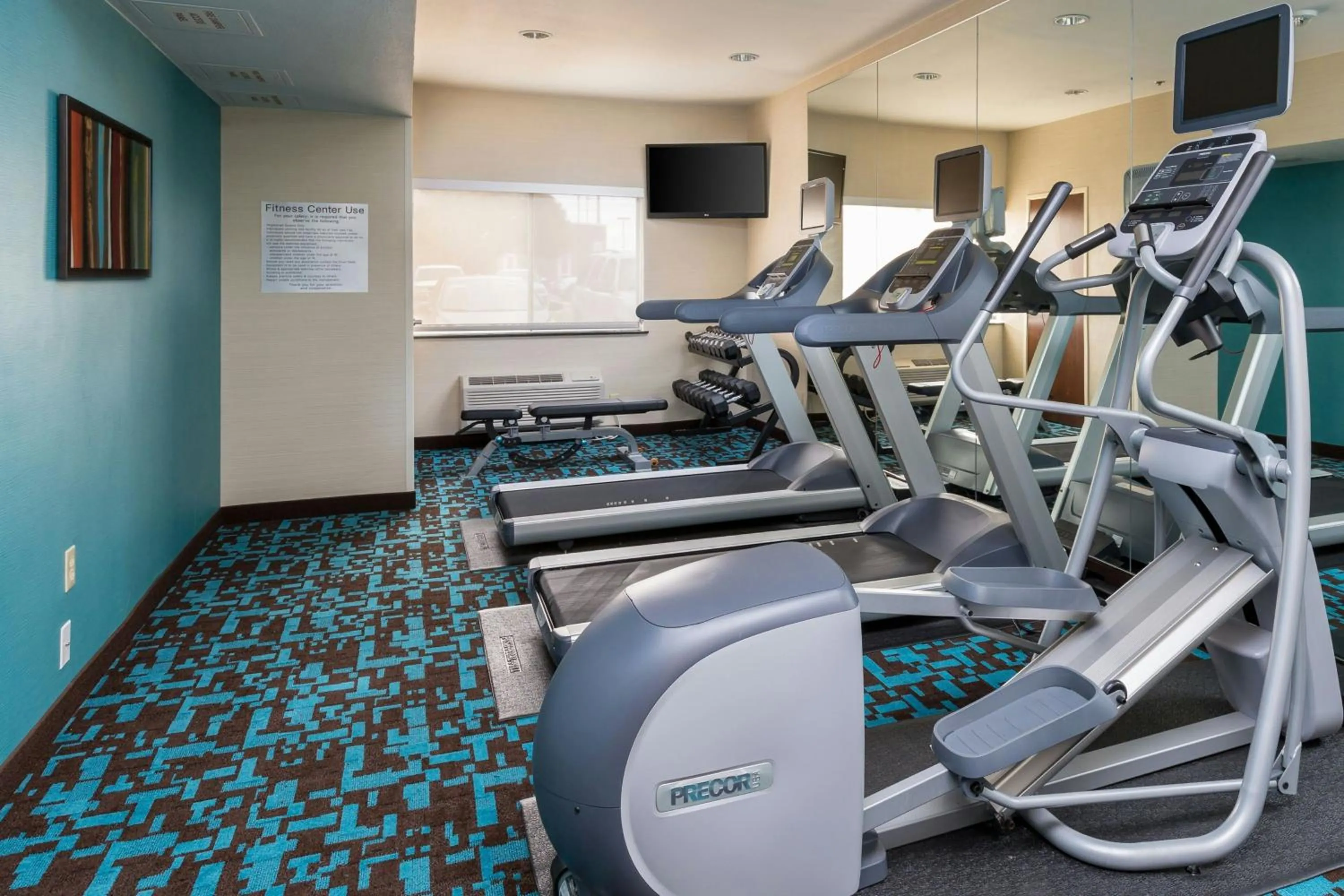 Fitness centre/facilities in Fairfield Inn & Suites Lubbock