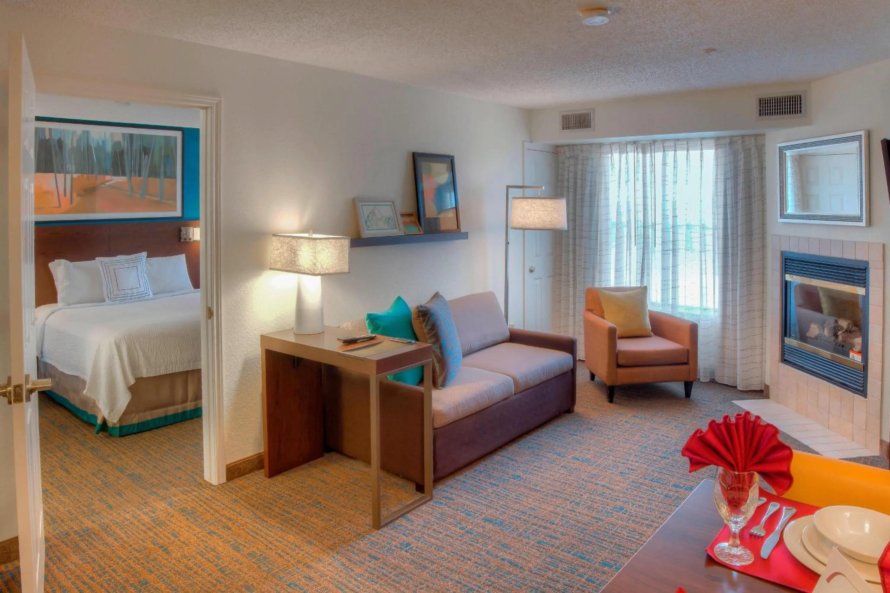 Living room, Bed in Residence Inn by Marriott McAllen