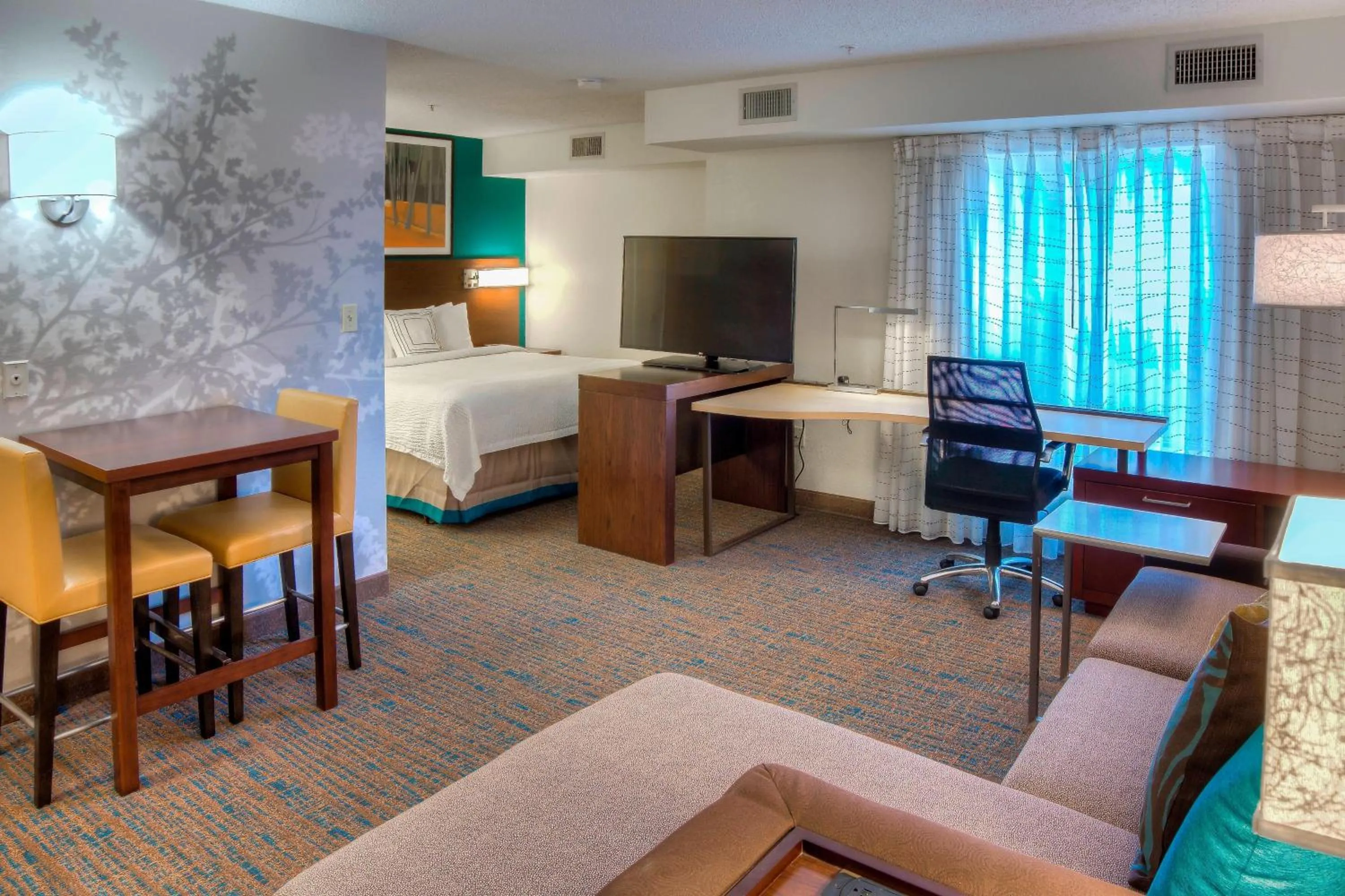 Living room, Bed in Residence Inn by Marriott McAllen