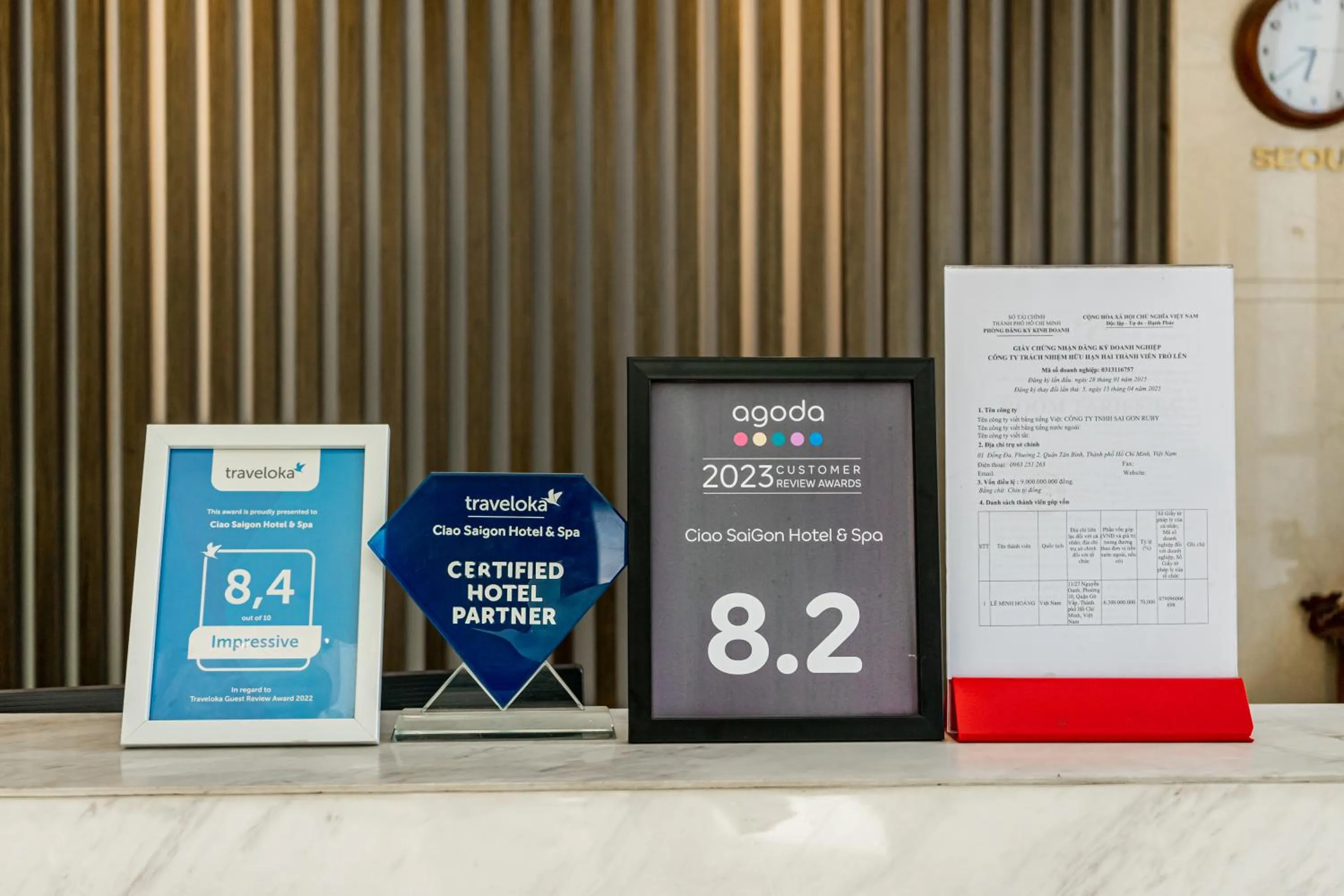 Lobby or reception in Ciao SaiGon Hotel & Spa