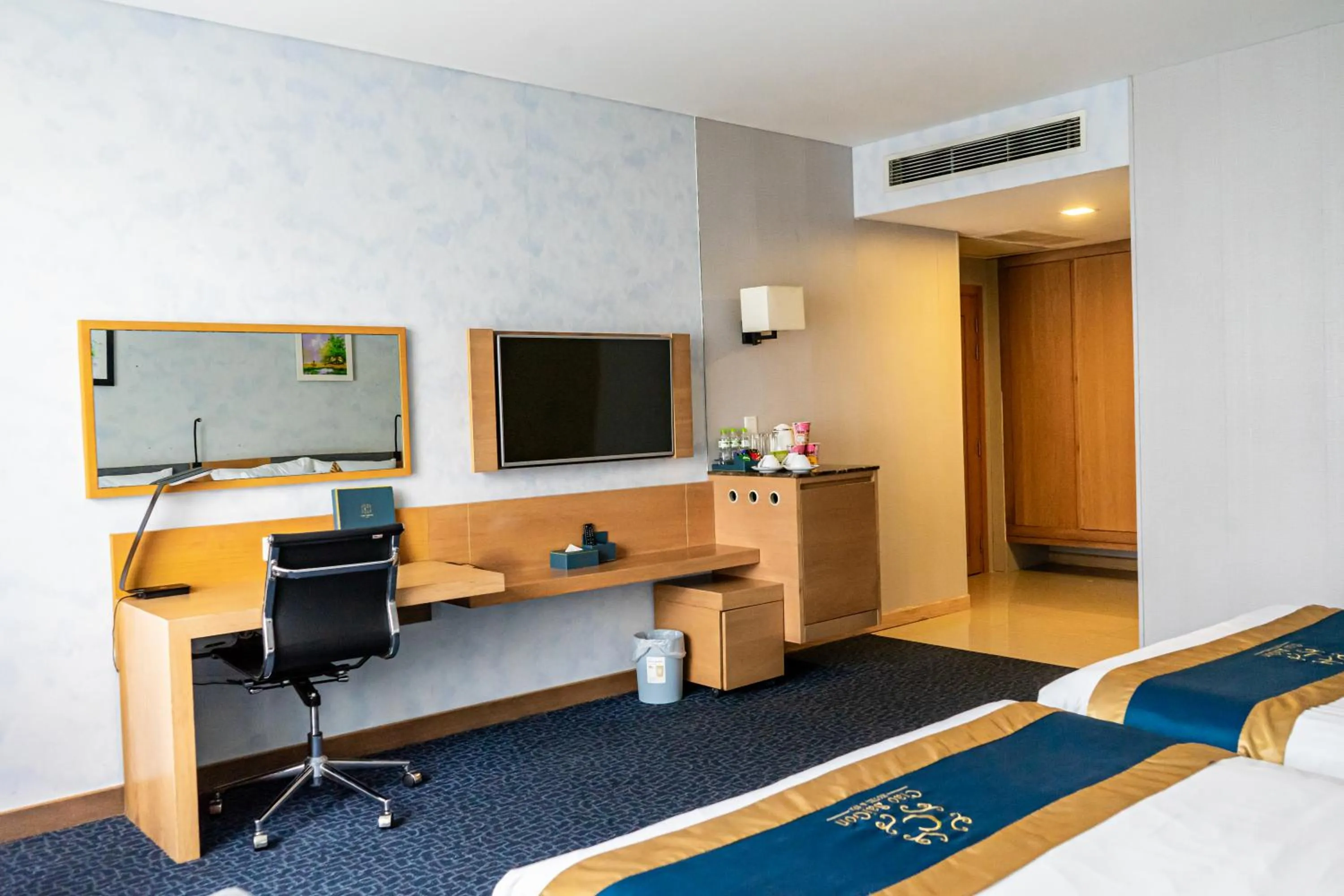 Bed in Ciao SaiGon Hotel & Spa