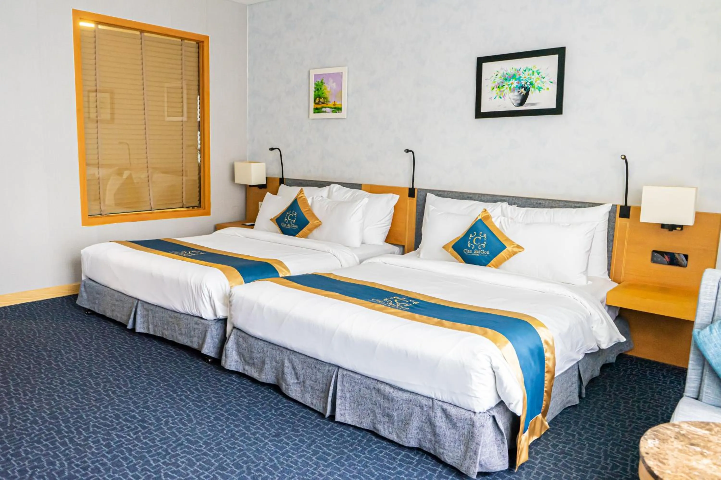 Bed in Ciao SaiGon Hotel & Spa