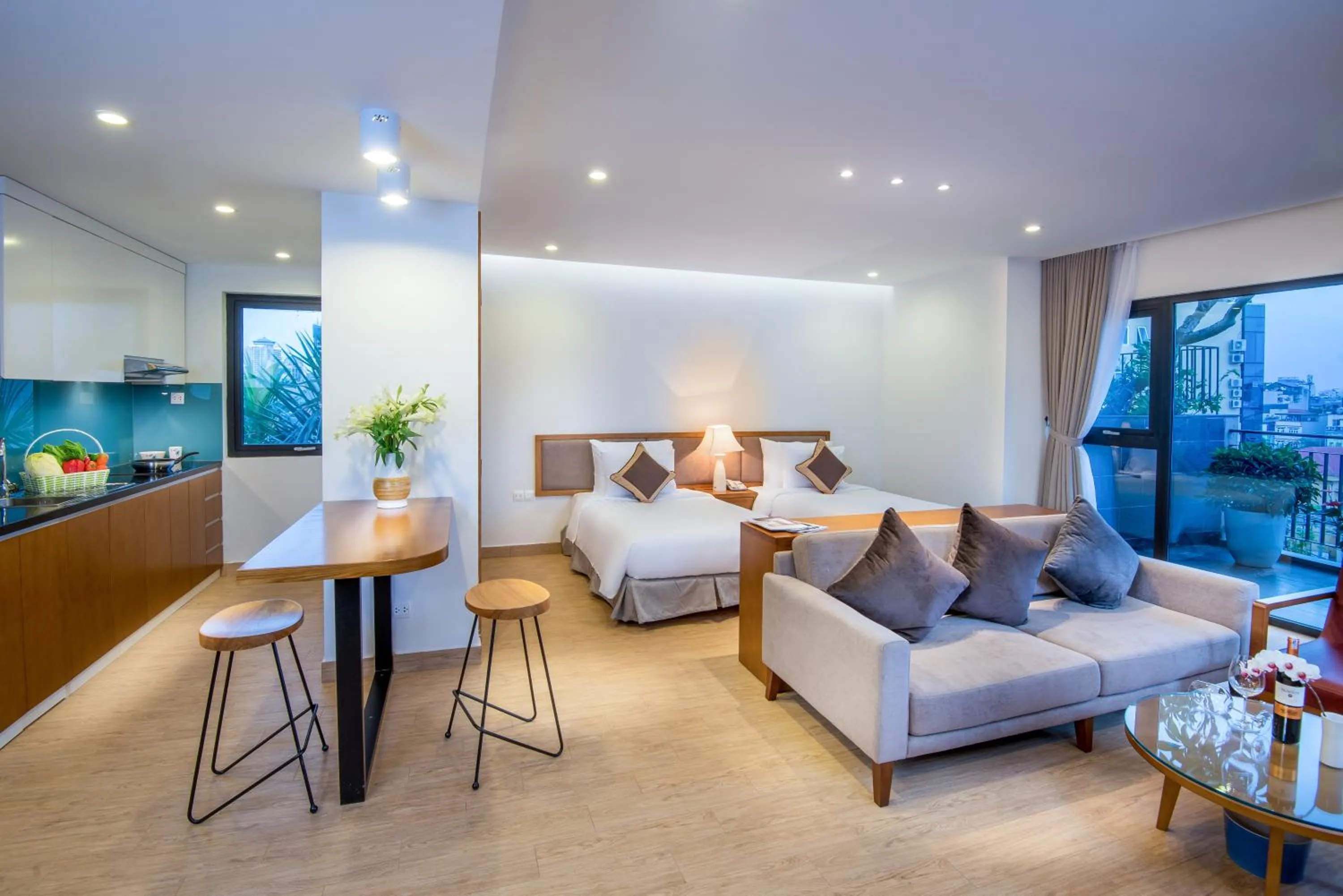 Kitchen or kitchenette in Dream Hotel and Apartment