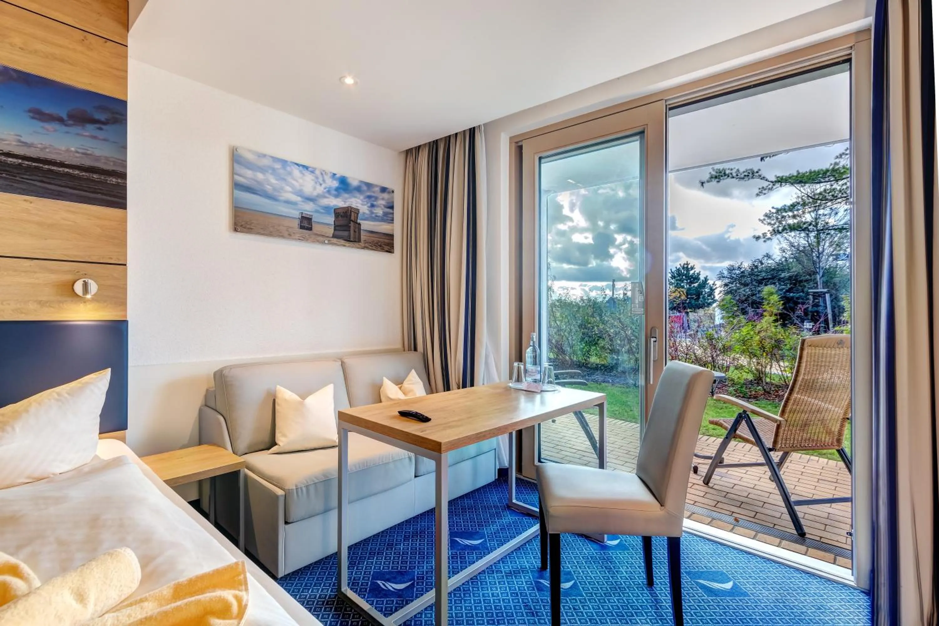 Seating area in Familien Wellness Hotel Seeklause mit großem Abenteuerspielplatz "Piraten-Insel-Usedom" Kinder immer All-Inklusive & Getränke ganztags inklusive