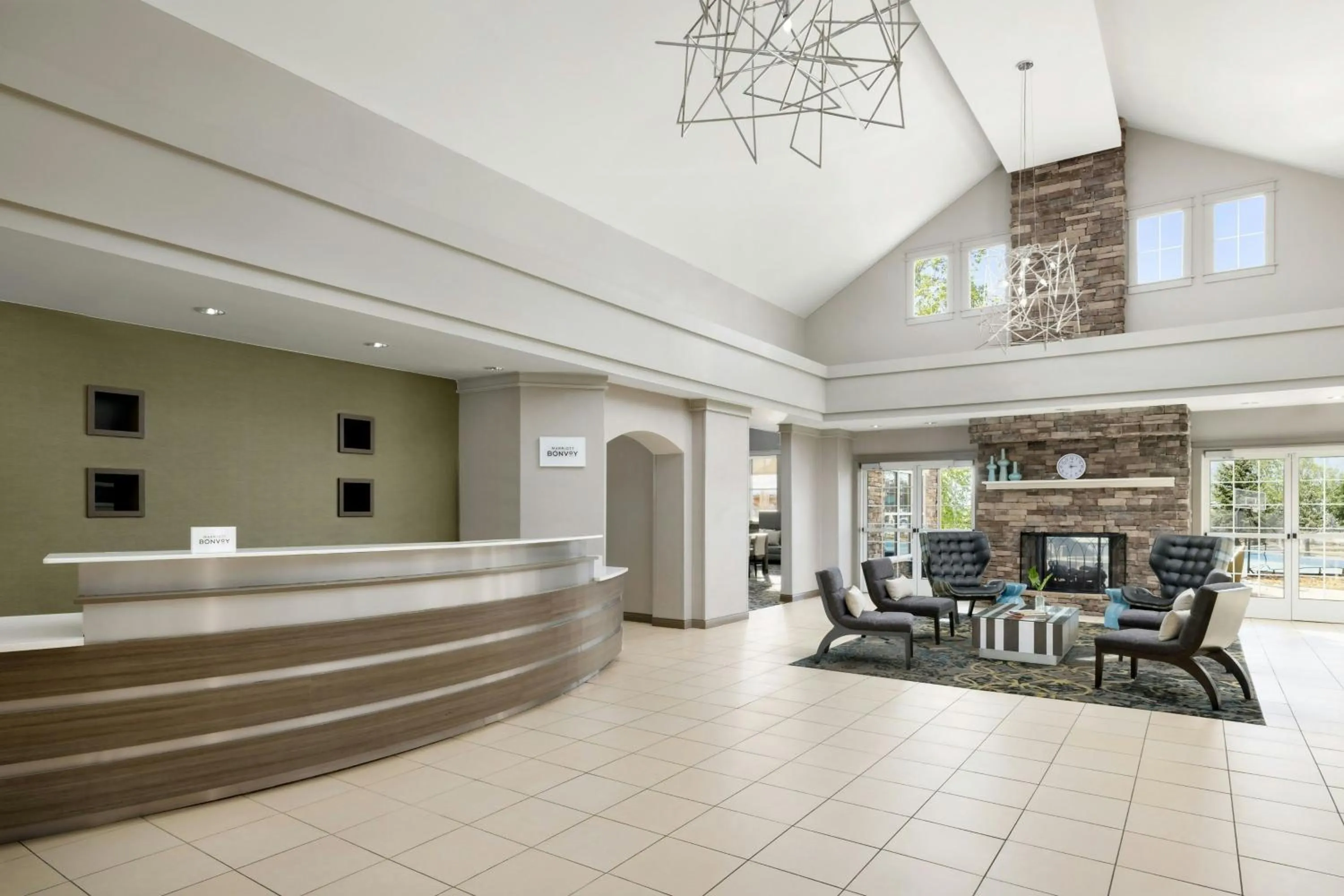 Lobby or reception in Residence Inn Des Moines West at Jordan Creek Town Center