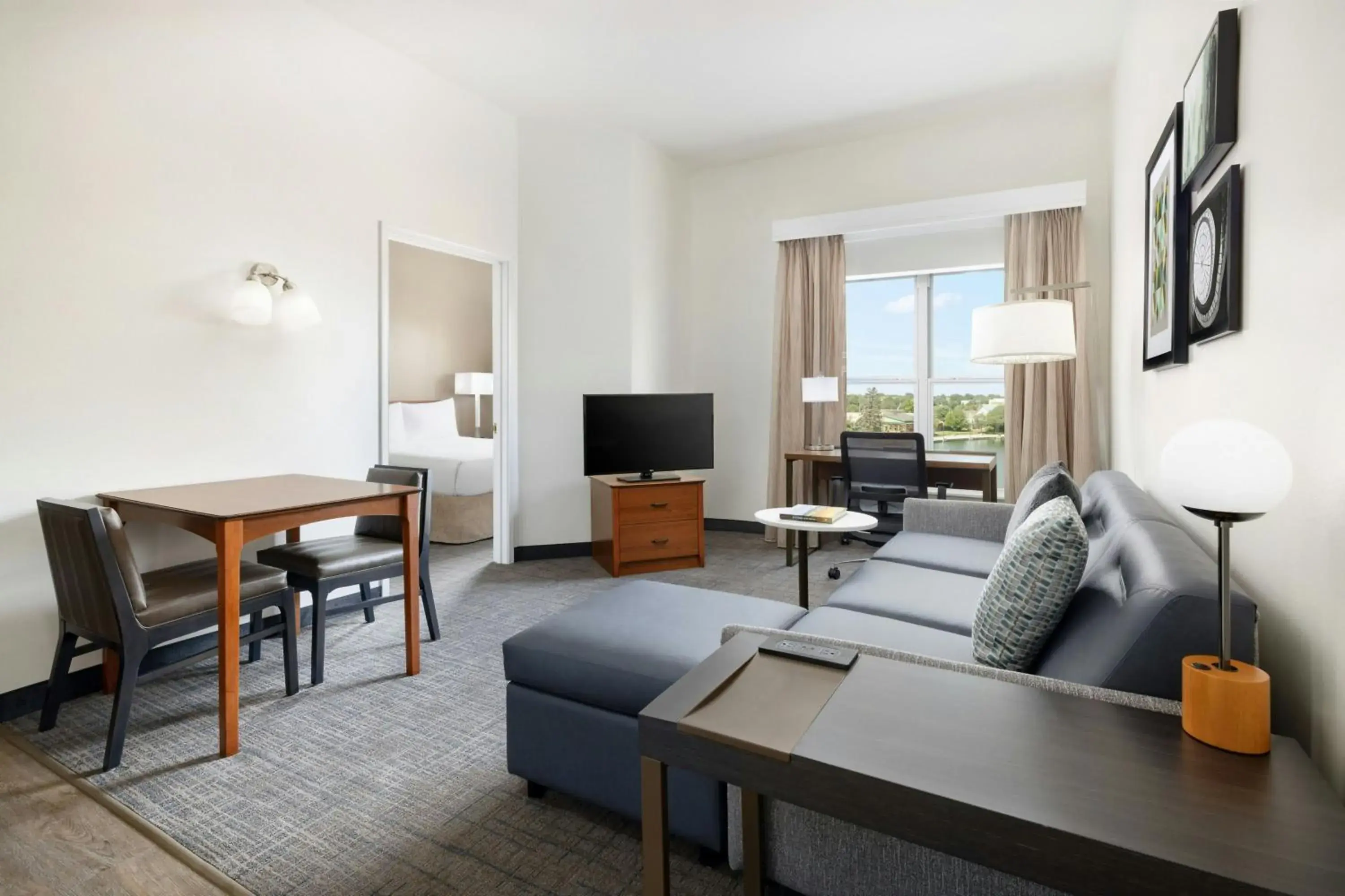 One-Bedroom Queen Suite with Sofa Bed in Residence Inn Des Moines West at Jordan Creek Town Center One-Bedroom Queen Suite with Sofa Bed in Residence Inn Des Moines West at Jordan Creek Town Center