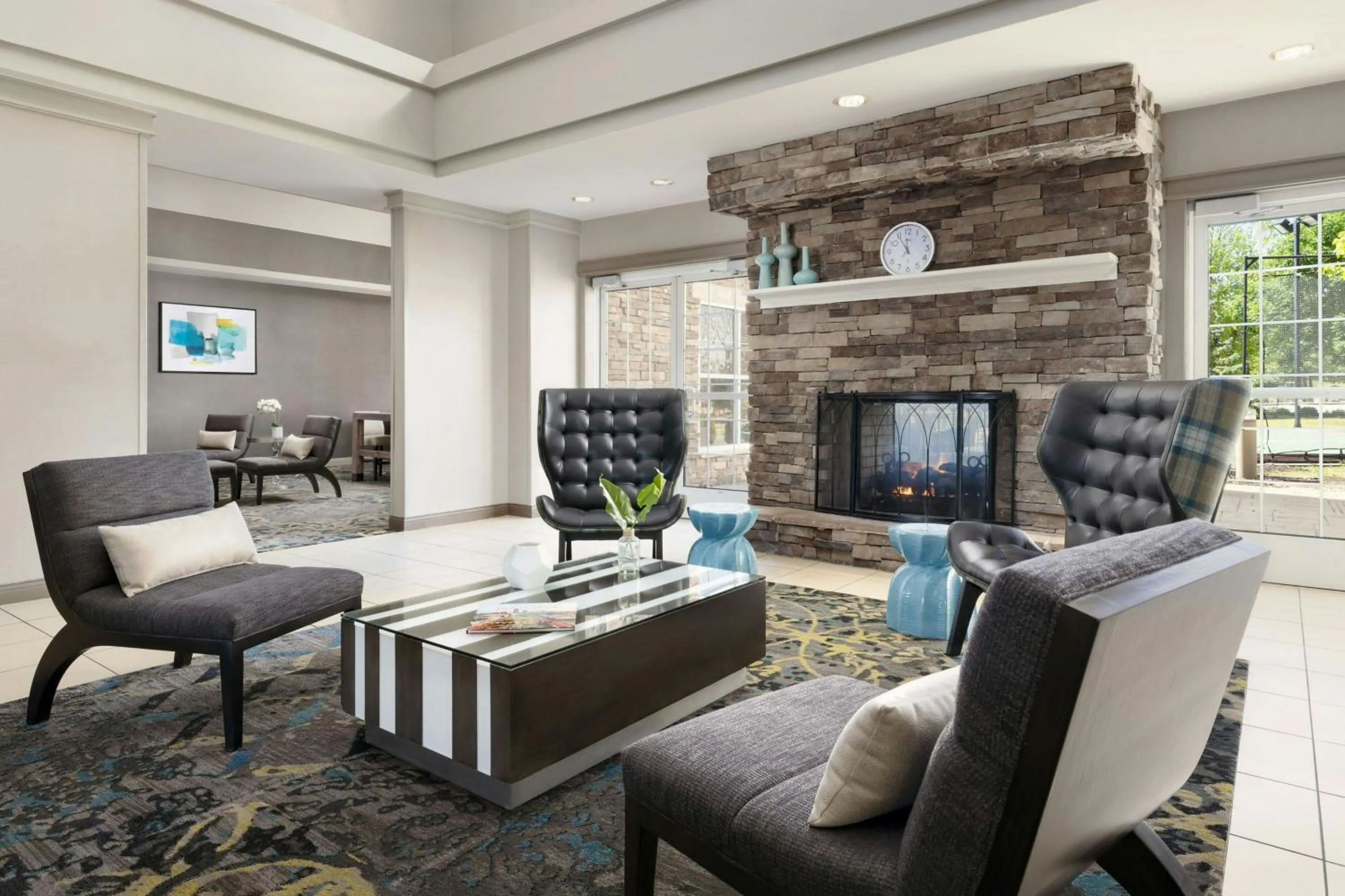 Lobby or reception in Residence Inn Des Moines West at Jordan Creek Town Center