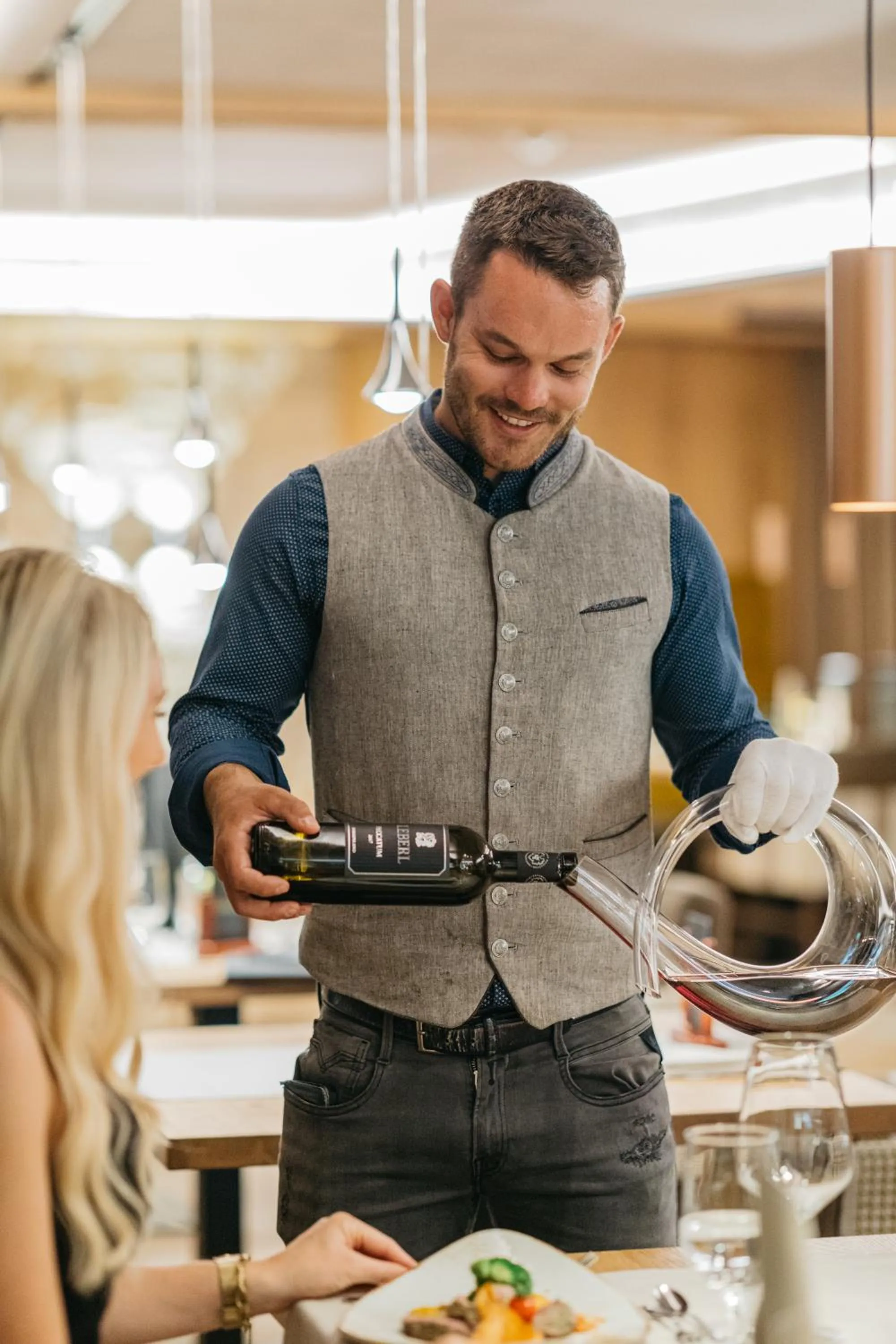 Restaurant/places to eat in Alpinhotel Berghaus spa