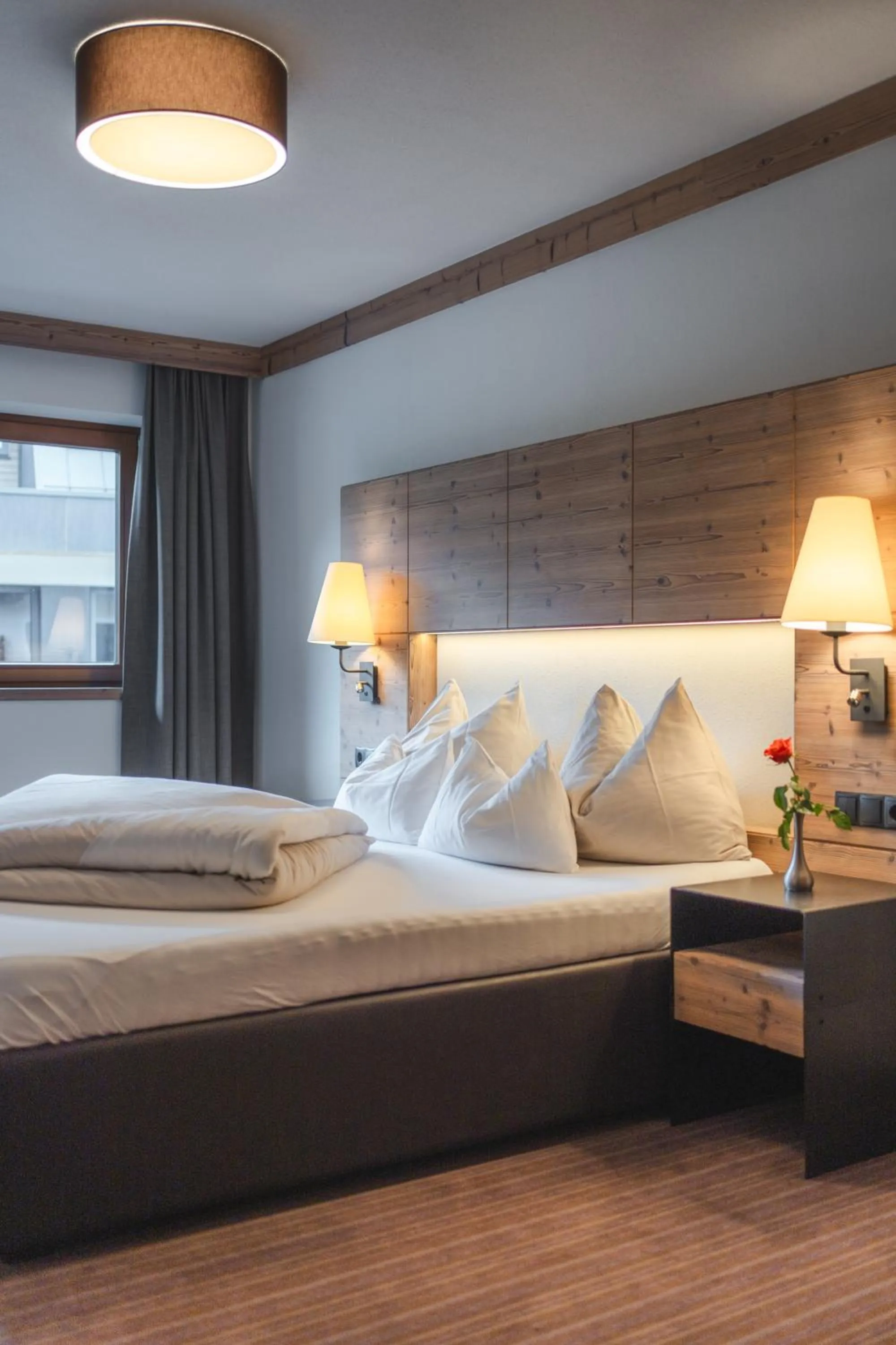 Bed in Alpinhotel Berghaus spa