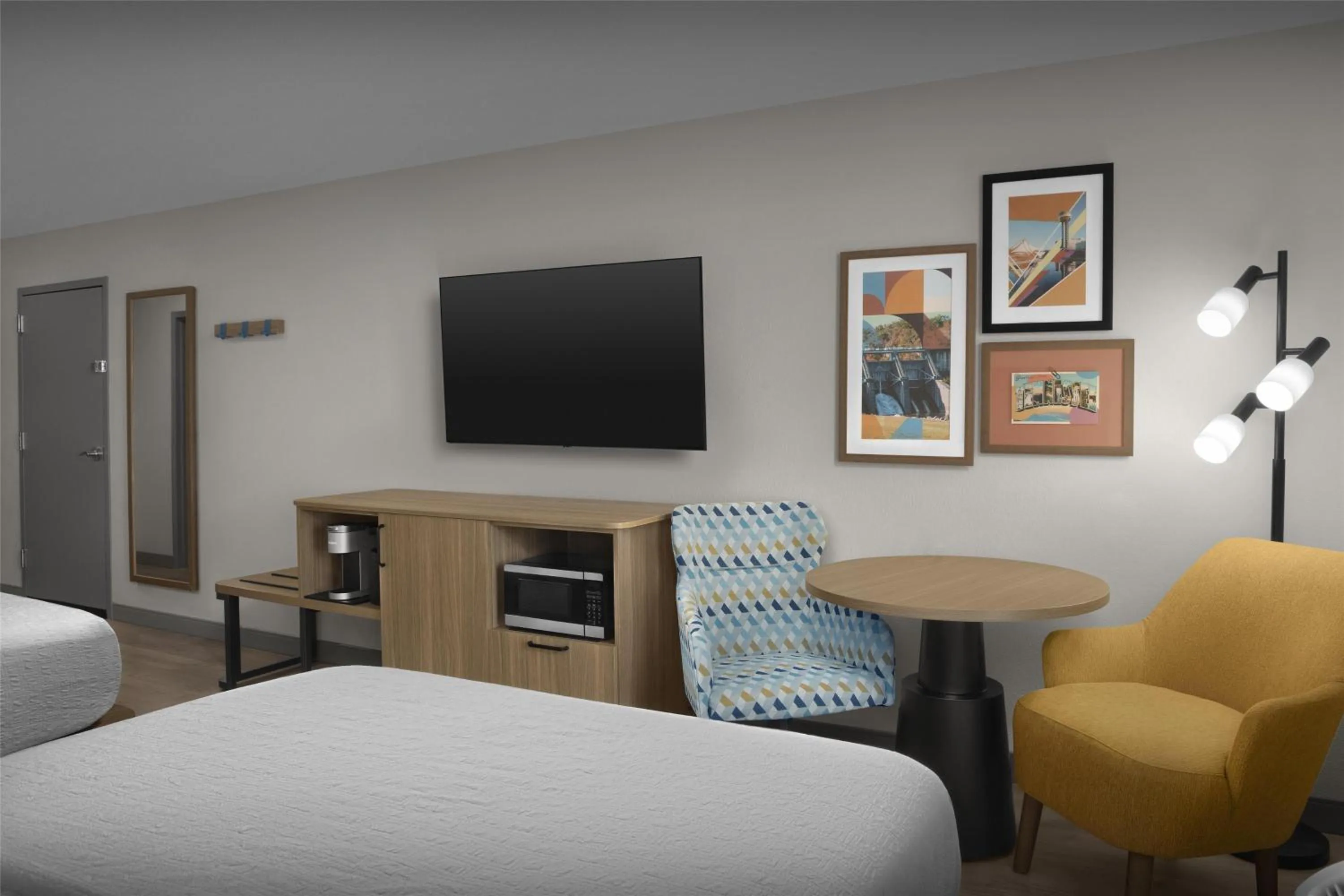 Bed in Hampton Inn Lenoir City