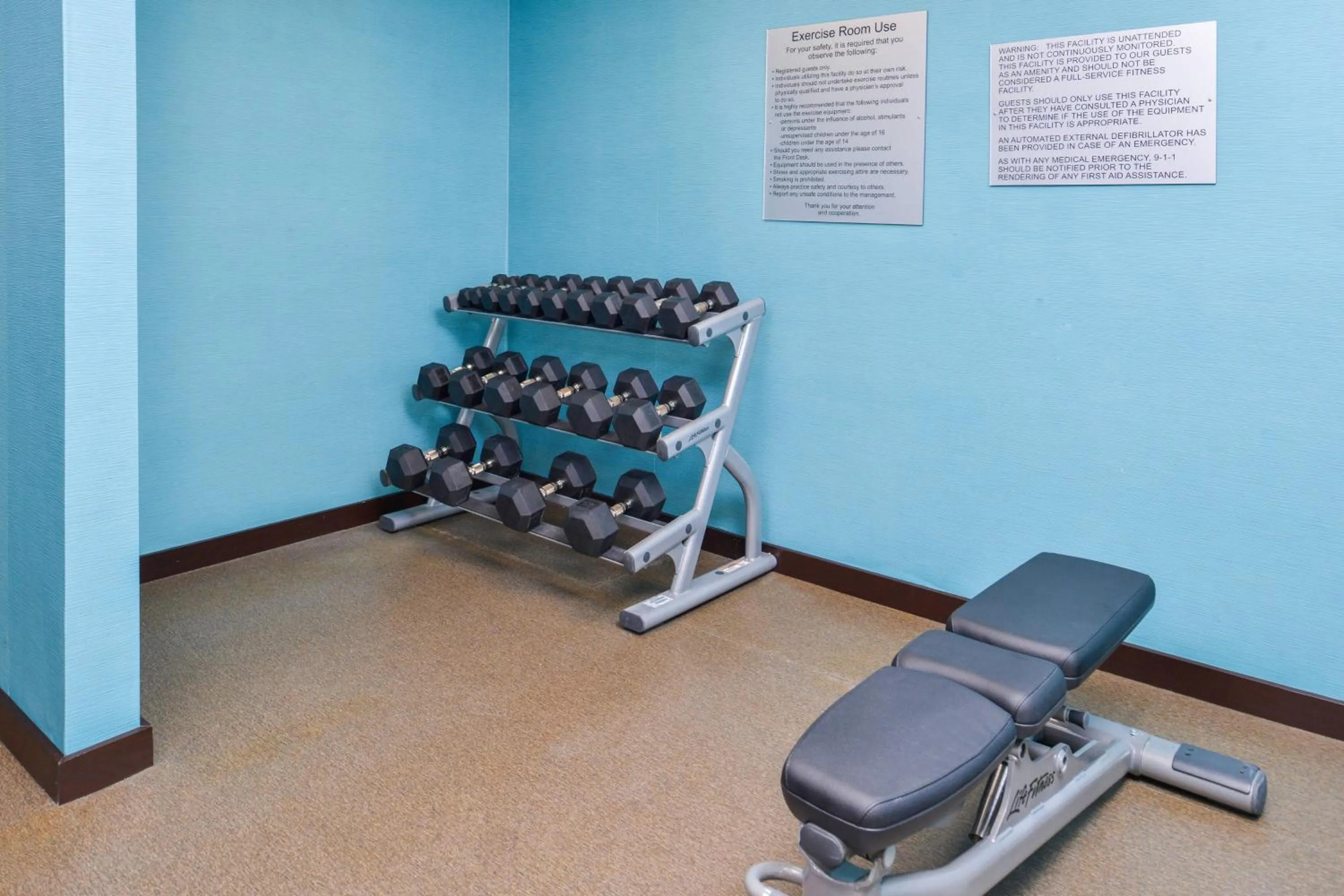 Fitness centre/facilities in Fairfield Inn & Suites Beaumont