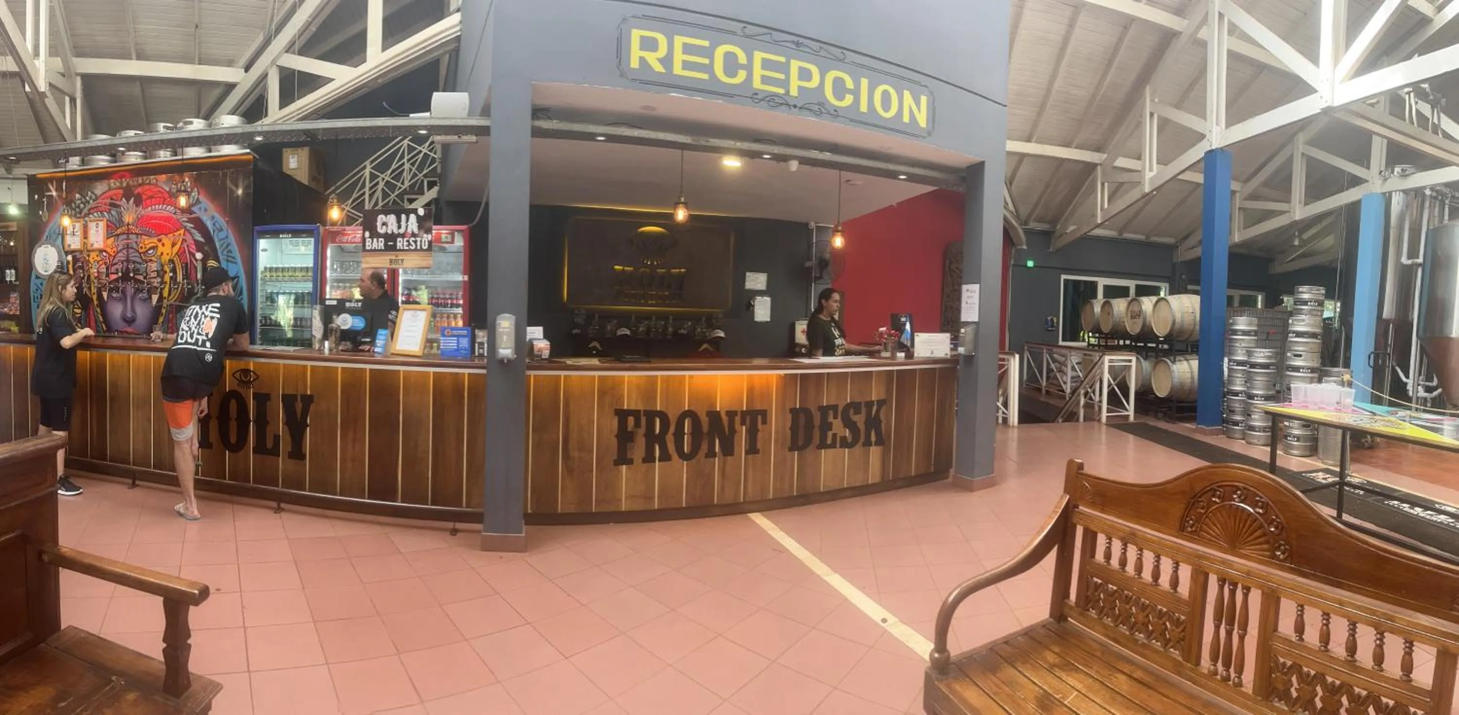 Lobby or reception in Beer Hotel Iguazú