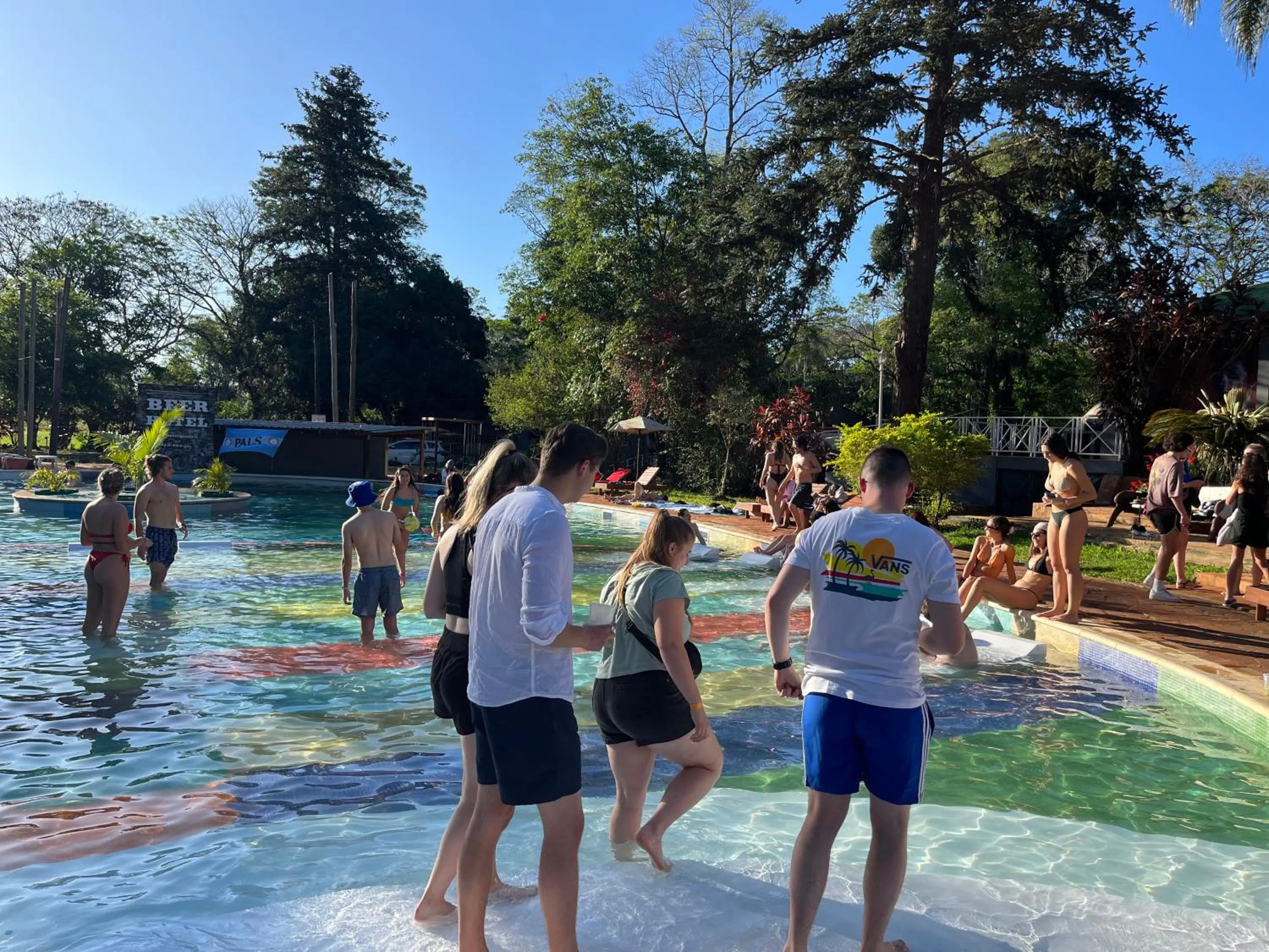 Swimming pool in Beer Hotel Iguazú