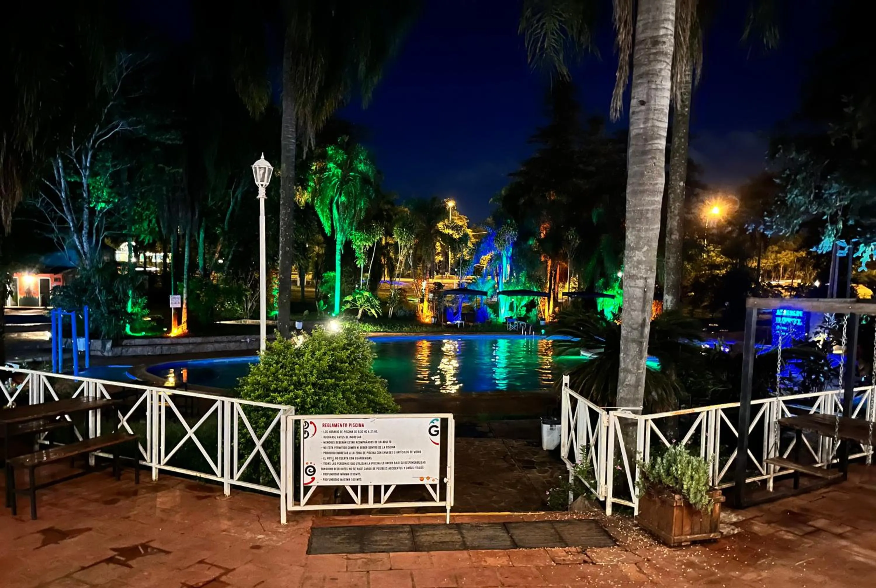 Garden view in Beer Hotel Iguazú
