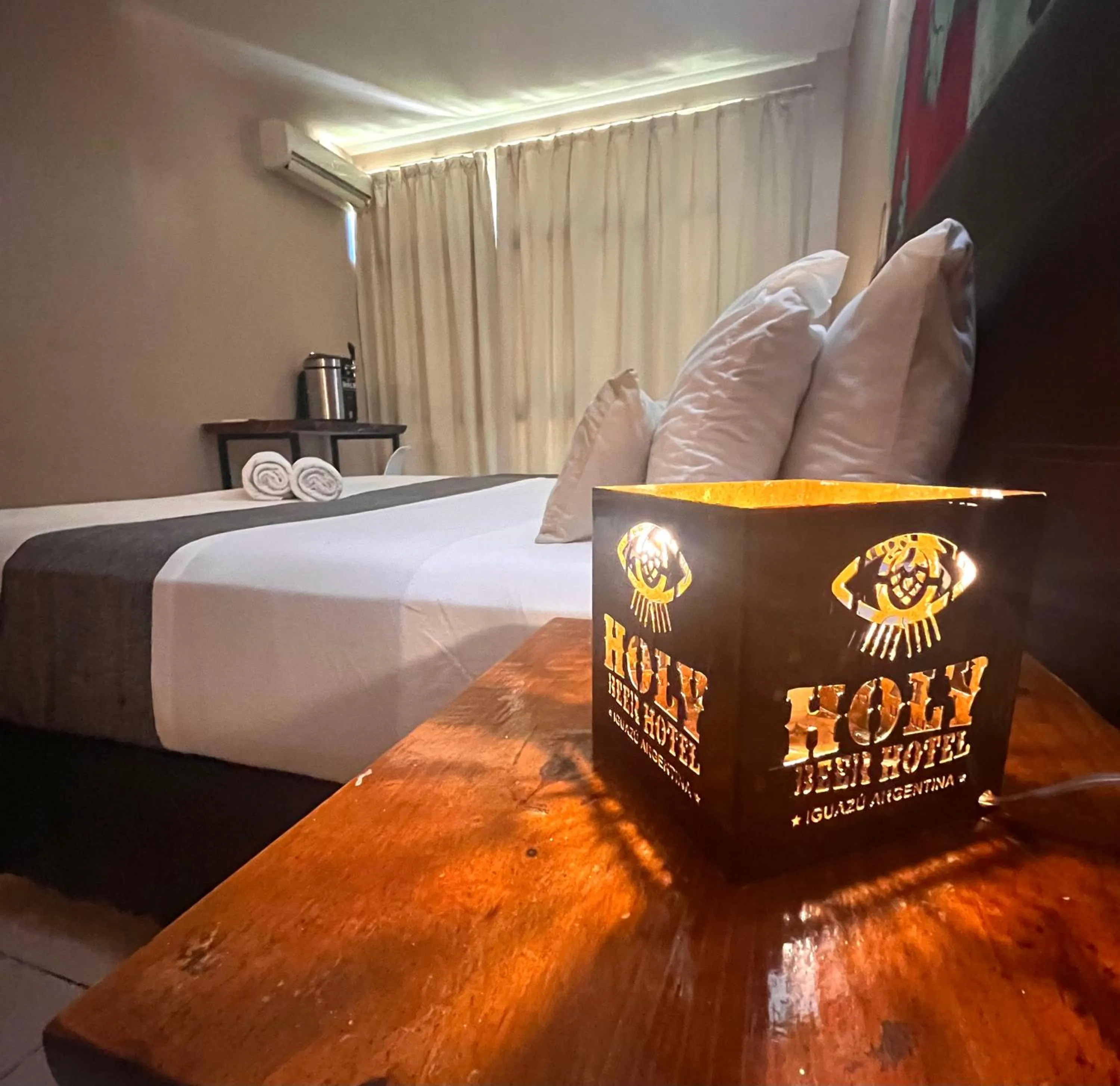 Bed in Beer Hotel Iguazú