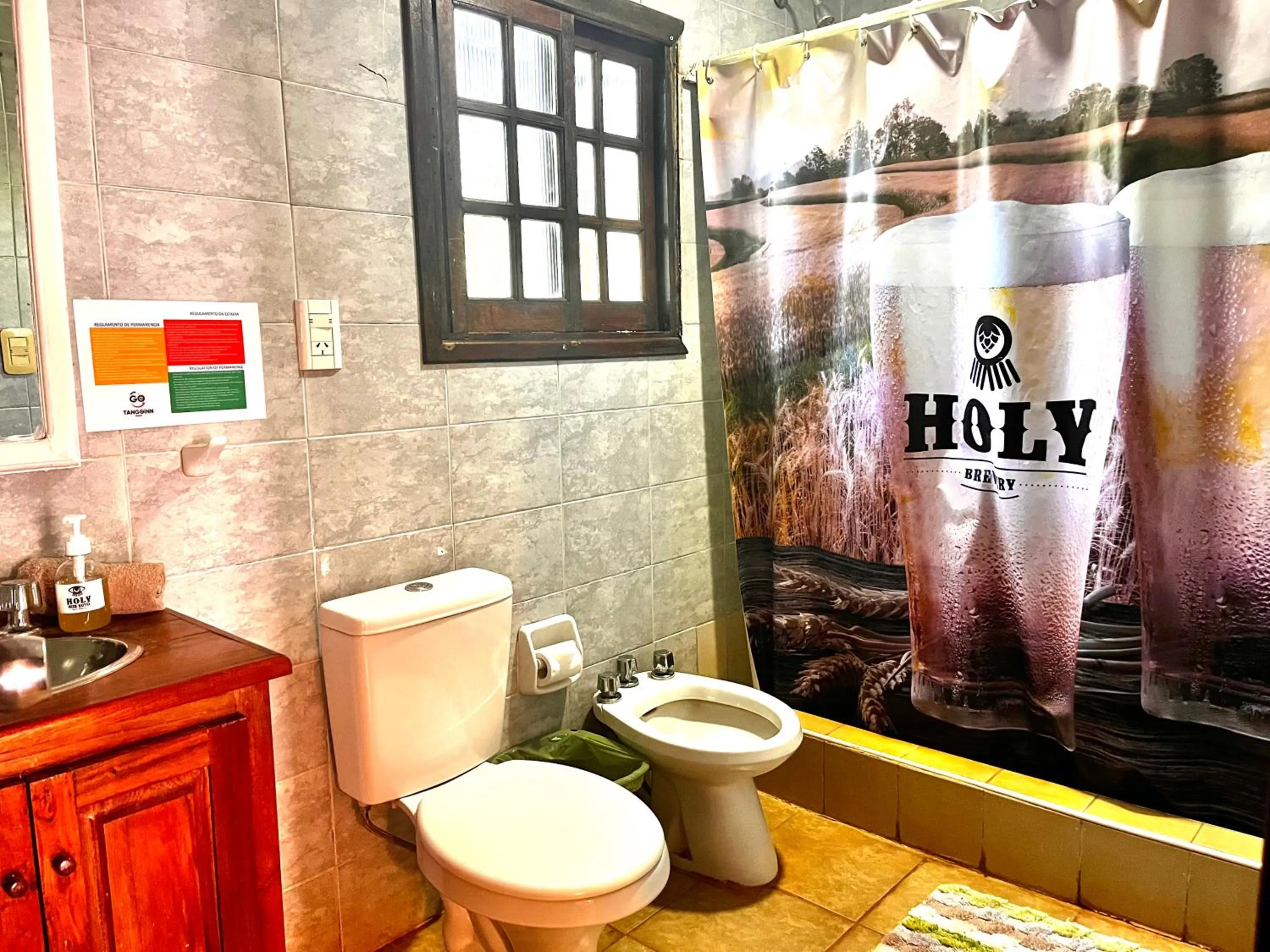 Bathroom in Beer Hotel Iguazú