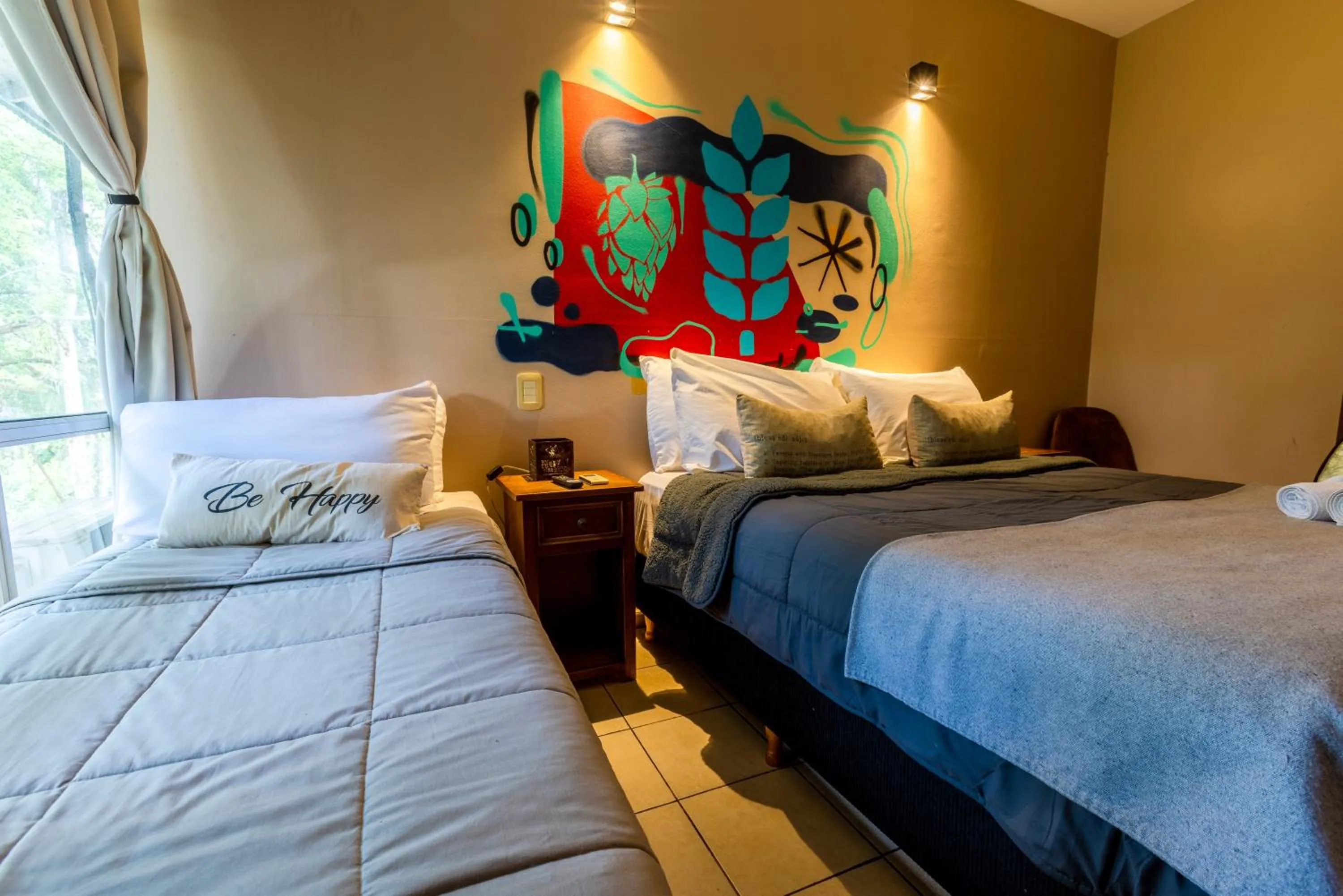 Bed in Beer Hotel Iguazú