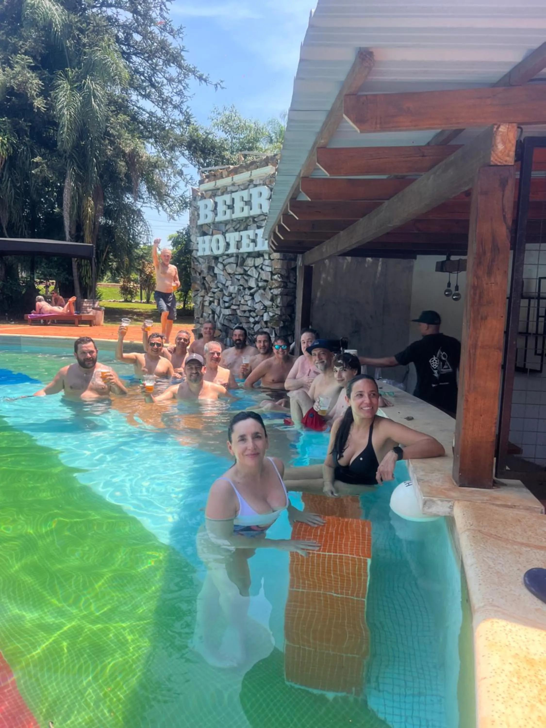 Swimming pool in Beer Hotel Iguazú