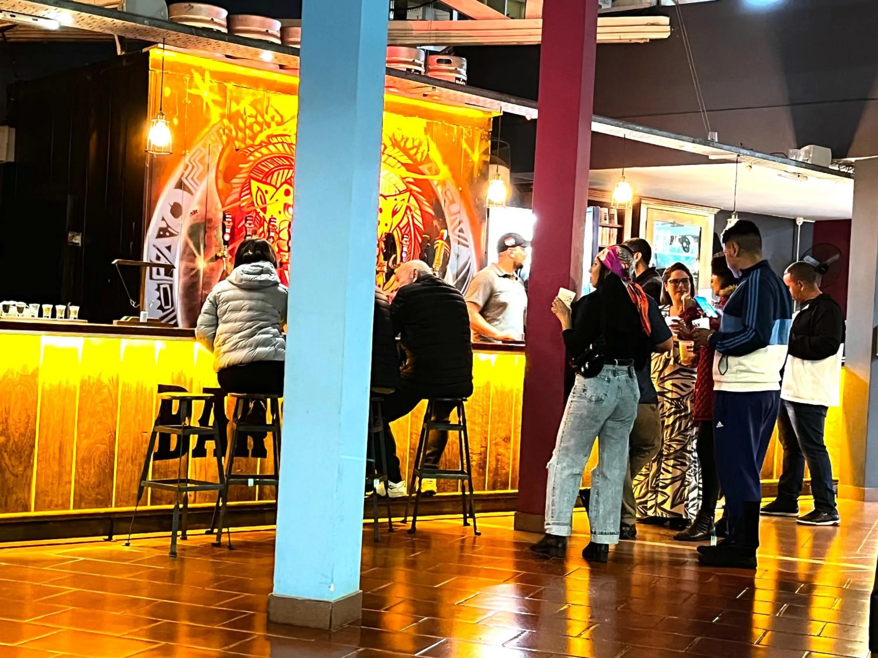 group of guests in Beer Hotel Iguazú