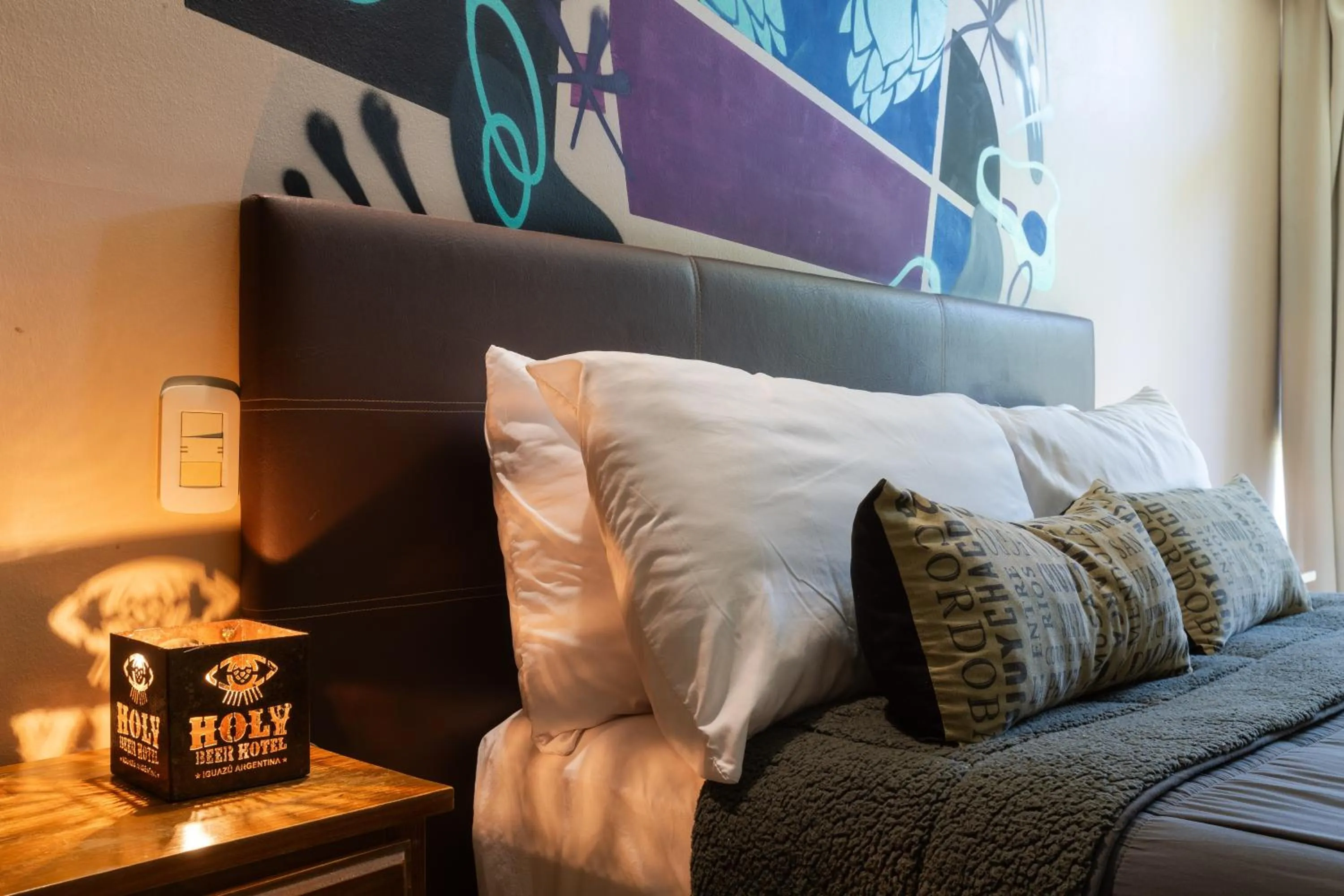 Bed in Beer Hotel Iguazú