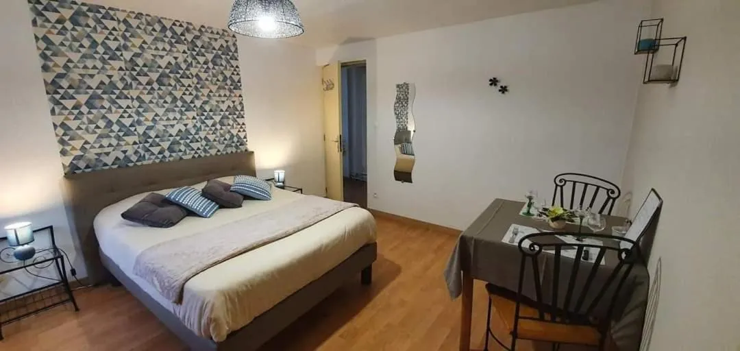 Bed in Chambre d'Hotes Le Saut de La Truite